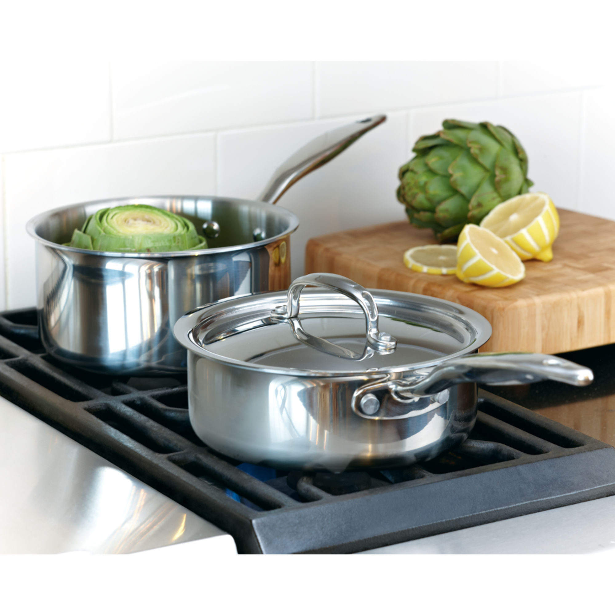 Premium Titanium Series 3 Quart Saucepan with Lid - Nonstick Cooking Pot for Pasta, Soup & Stews - Induction Compatible Cookware for Gas, Electric & Ceramic Stoves - Perfect for Home Chefs & Professional Kitchens