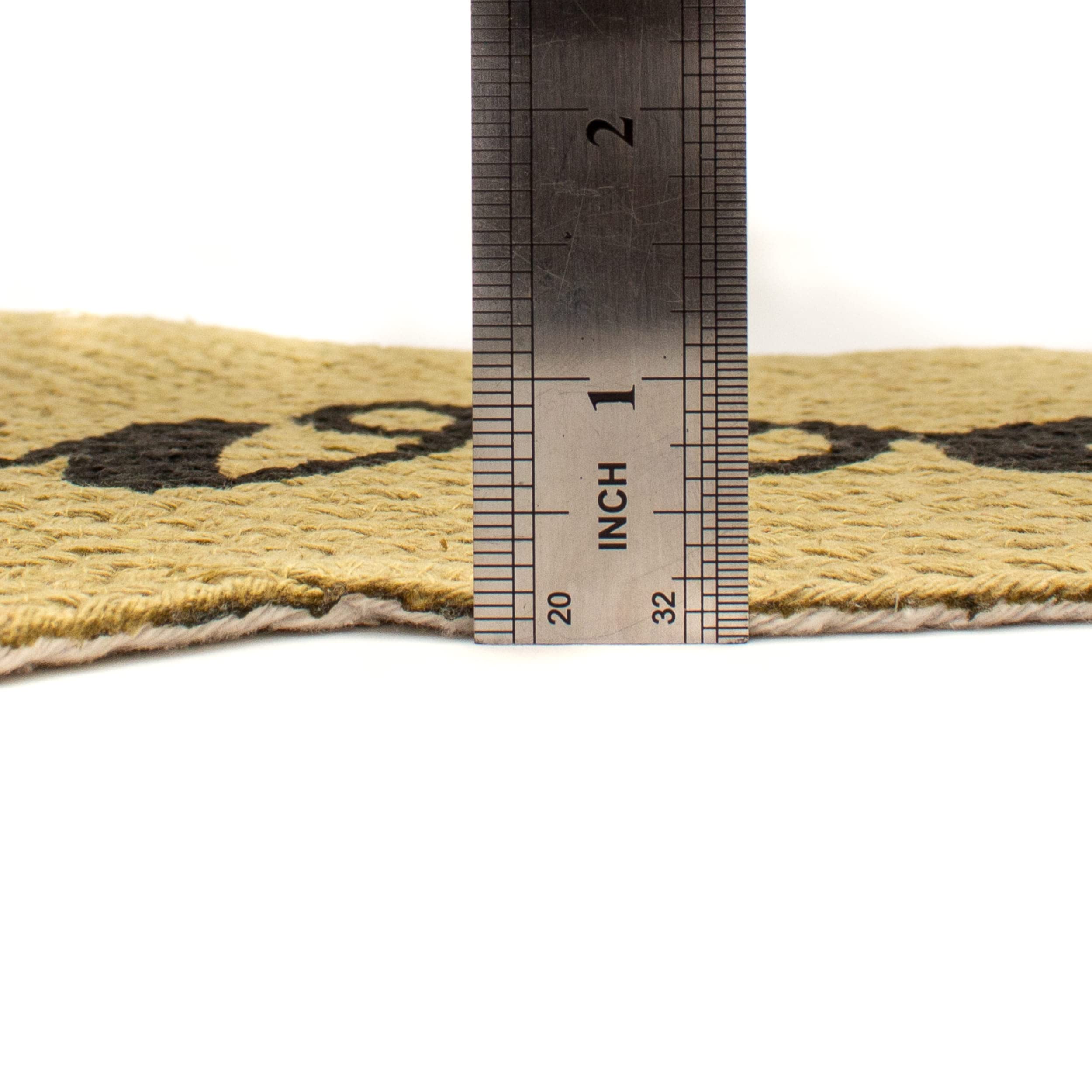 Premium Dog Feeding Mat - Natural Cotton Non-Slip Bowl Rug with Bone Shape (15