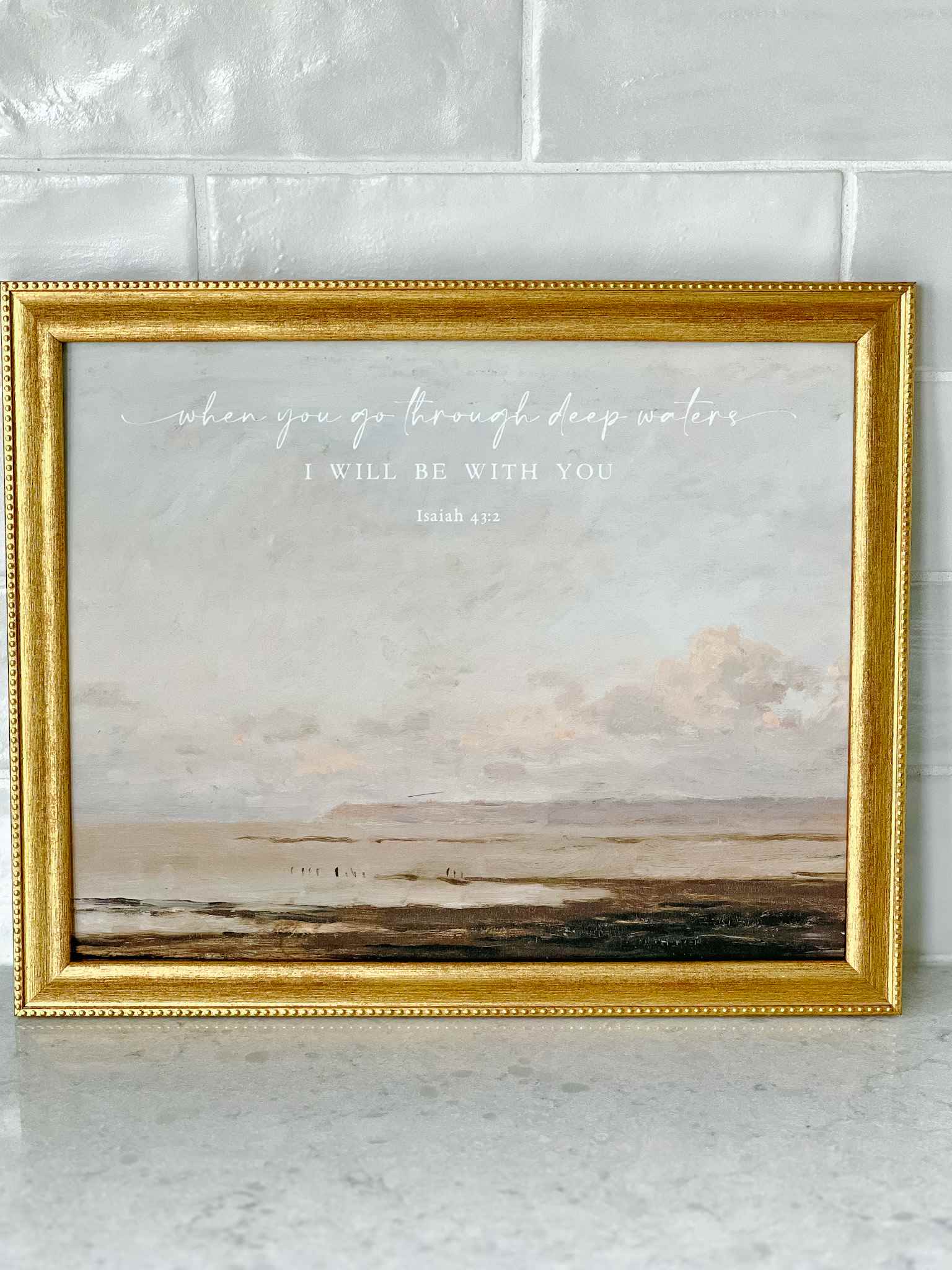 Deep Waters Isaiah Print - Premium Canvas Wall Art for Home & Office Decor - Perfect for Living Room, Bedroom, or Gift Giving