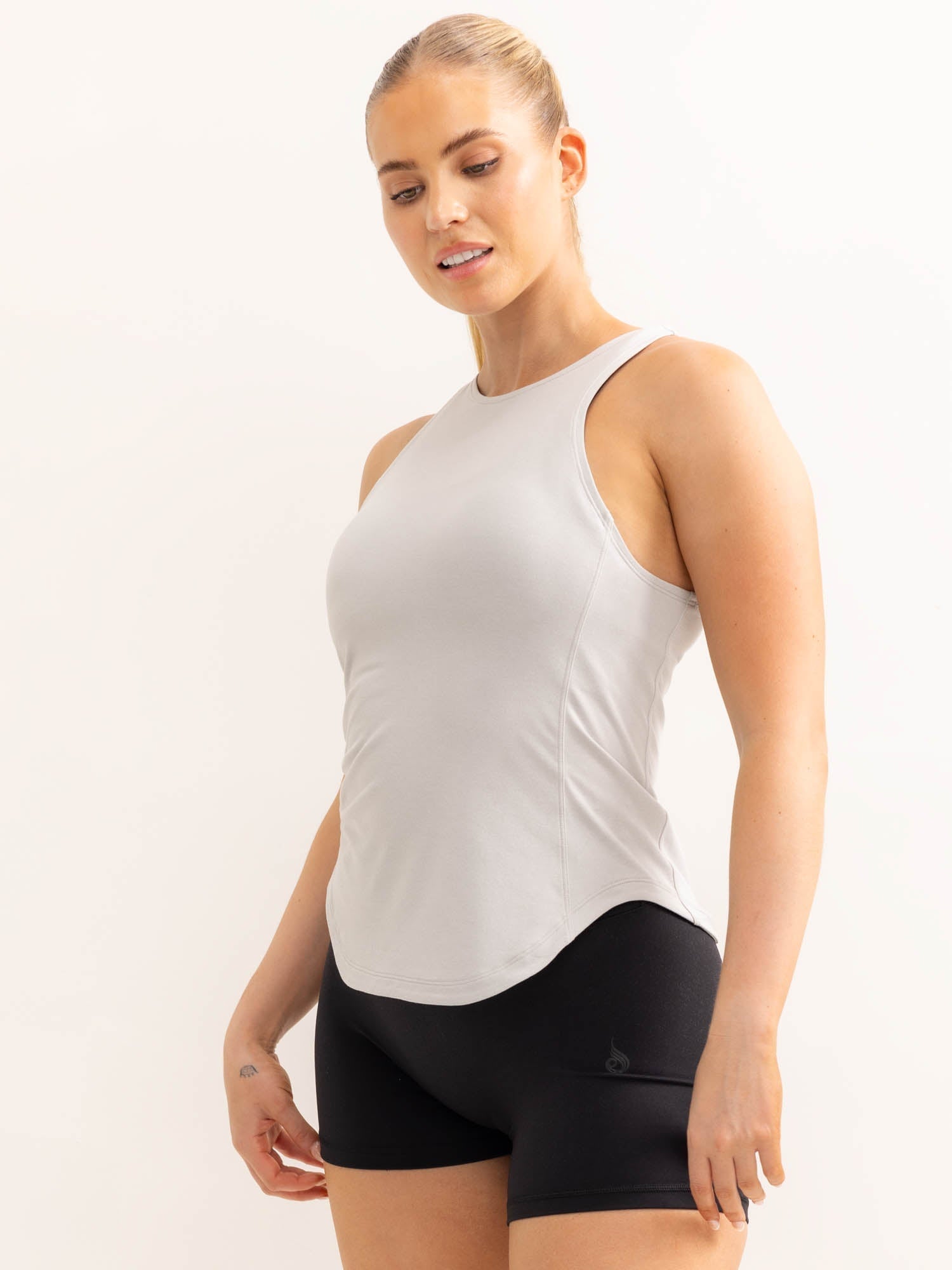 Soft Tech Slim Fit Tank Top - Grey Marl | Comfortable & Breathable for Workout, Yoga & Casual Wear