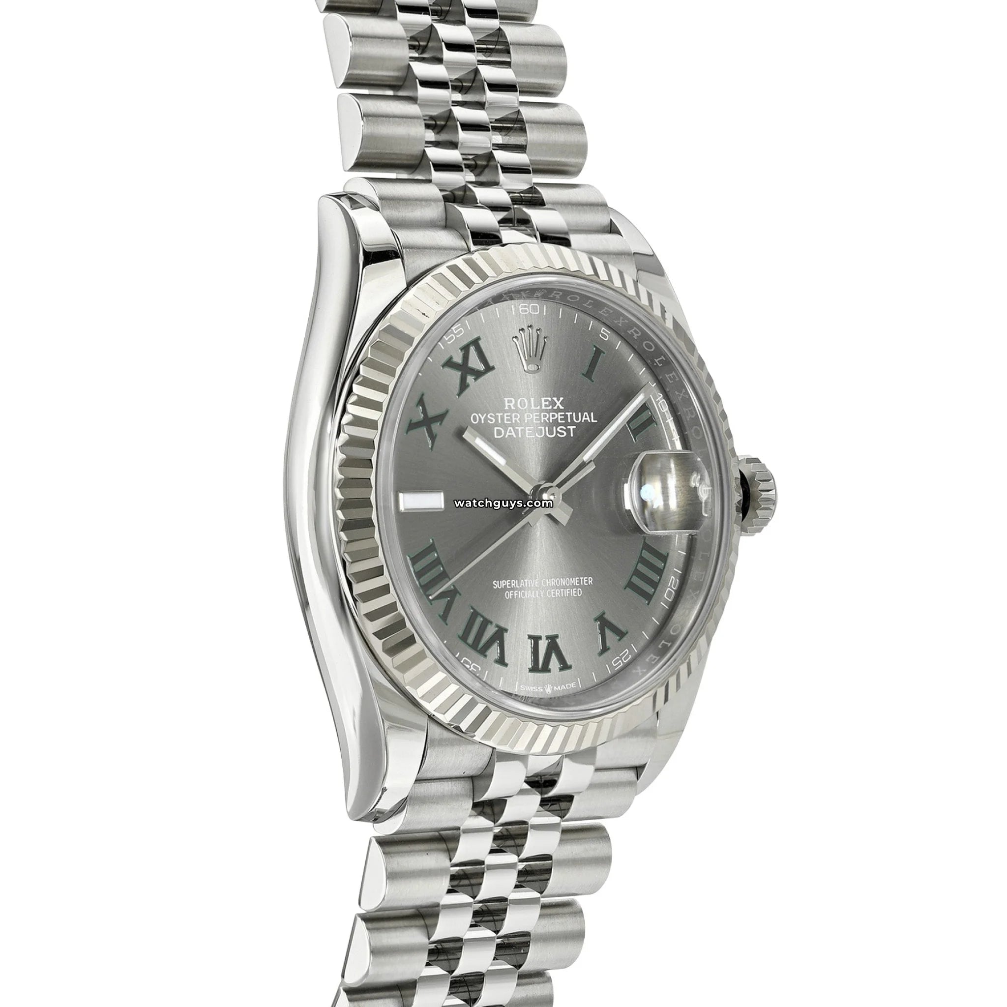 Rolex Datejust 126234 Men's Watch - 36mm Stainless Steel Wimbledon Dial with Jubilee Bracelet - Luxury Dress Watch for Business & Formal Occasions