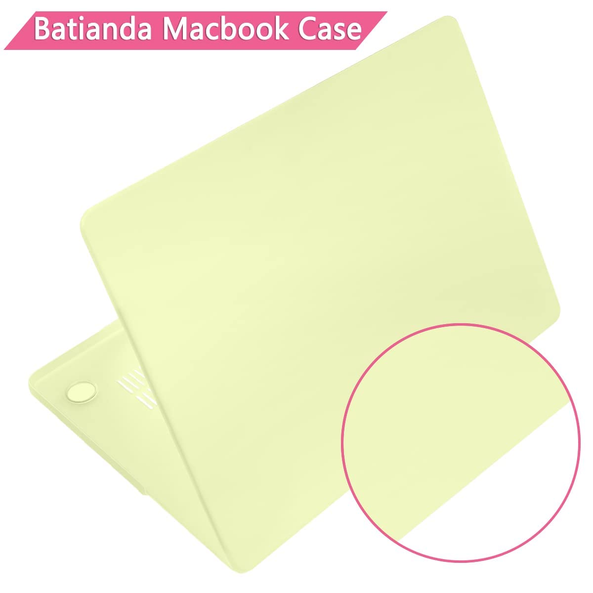 Batianda Hard Shell Case for MacBook Pro 16 inch (M3/M2/M1 Pro/Max, 2023-2021 Models A2991/A2485) - Matte Plastic Protective Cover with Keyboard Protector & Screen Protector in Mellow Yellow - Perfect for Work, Travel & School Use
