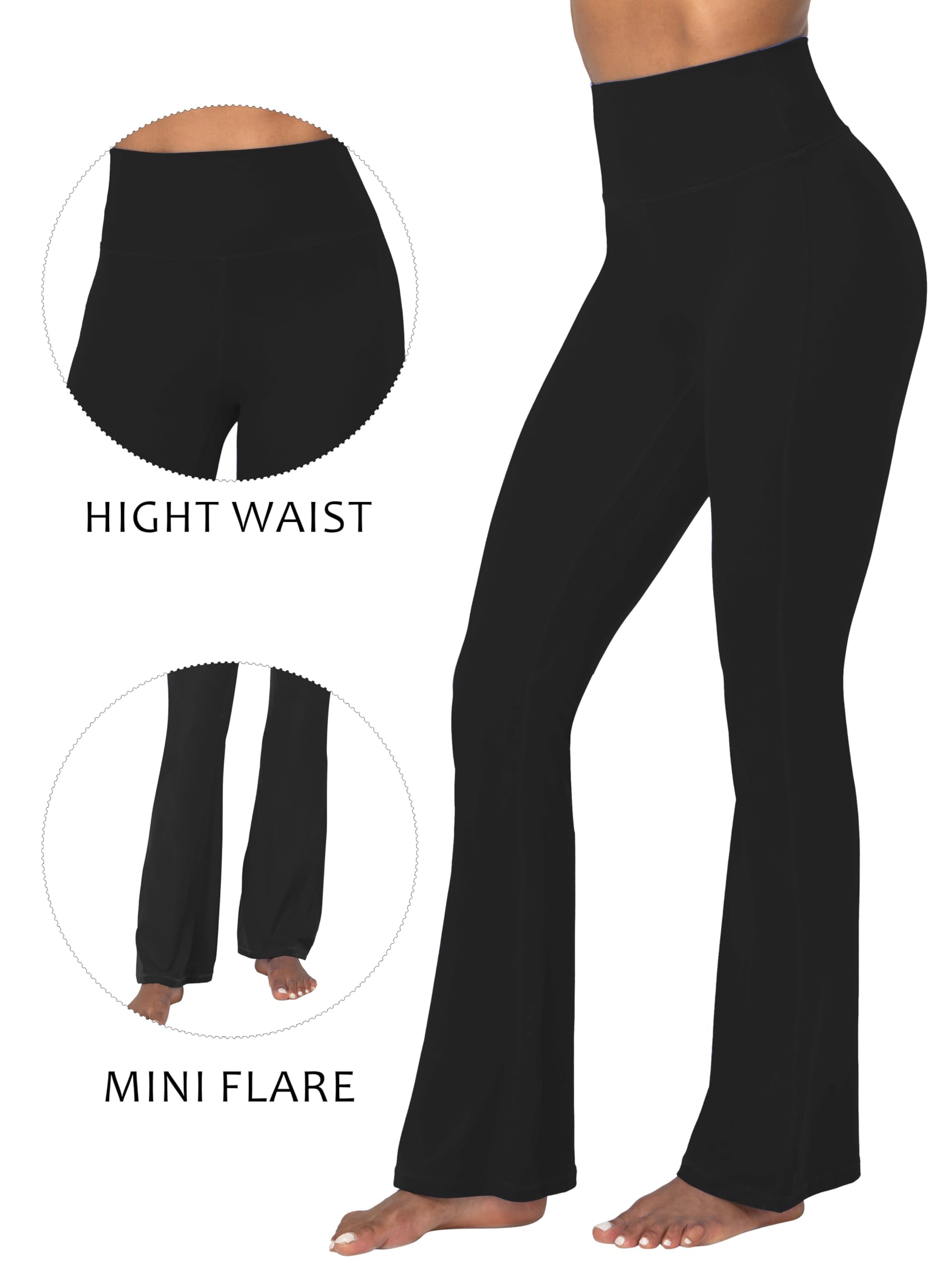 **Sunzel Women's High Waist Mini Flare Leggings – Tummy Control Yoga Pants for Gym, Workout & Casual Wear – Bootcut Design for Comfort & Style**    *(Perfect for Yoga, Pilates, Running, Lounge & Everyday Fashion)*