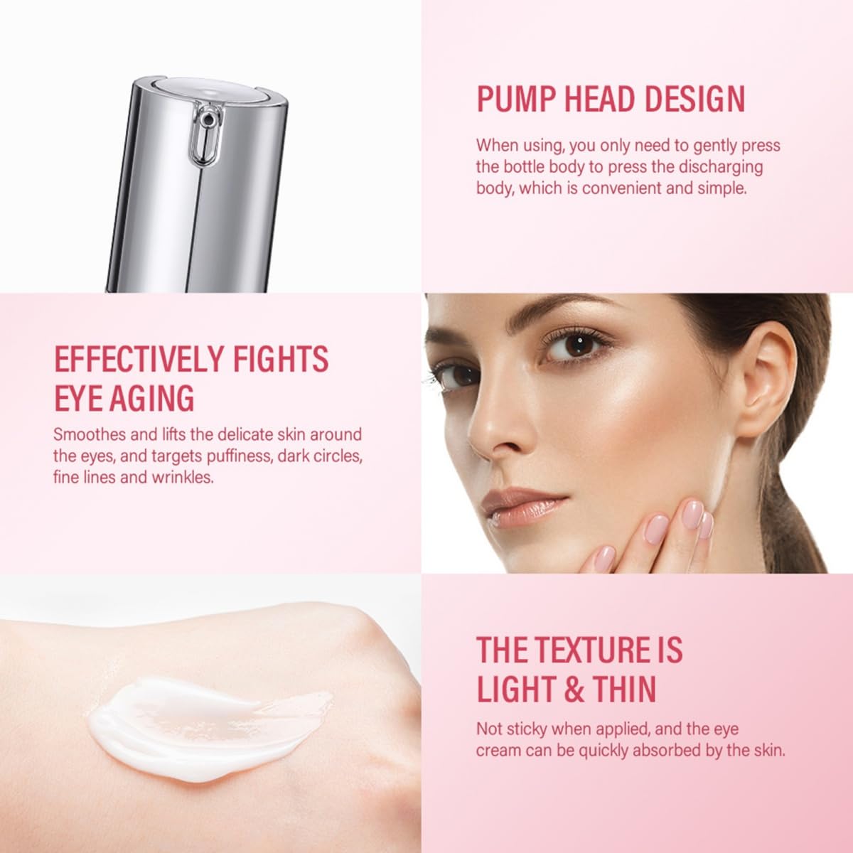 **Retinol Eye Cream for Dark Circles & Puffiness – Anti-Aging Under Eye Treatment with Hyaluronic Acid & Collagen – Reduces Wrinkles & Fine Lines, Smooths & Moisturizes Skin – 15ml – Perfect for Nighttime Skincare Routine & Travel**