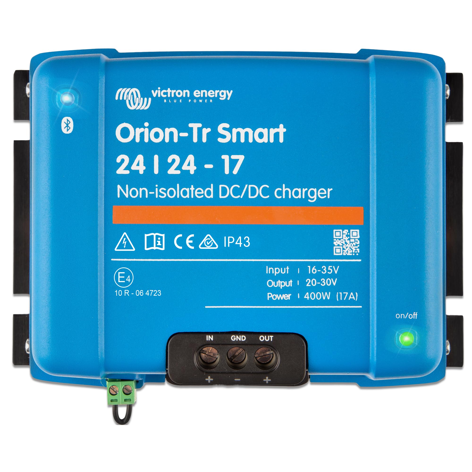 Victron Energy Orion-Tr Smart DC to DC Charger (Bluetooth) - 24V/24V 17A 400W - Dual Battery System Charger for RVs, Boats & Off-Grid Power - Non-Isolated - Perfect for Marine, Automotive & Solar Applications