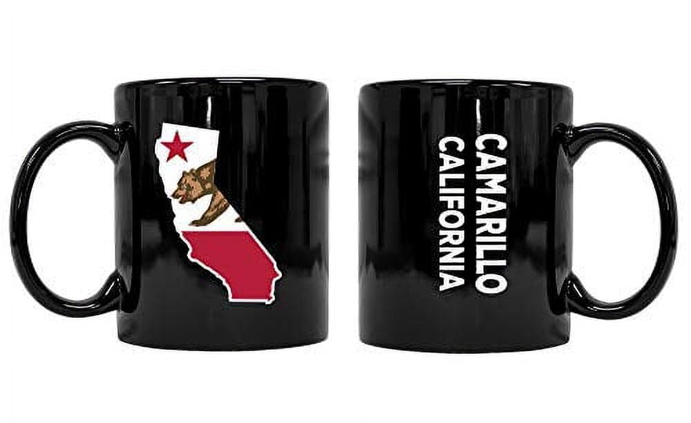 R&R Imports Camarillo California Souvenir - Premium Black Ceramic Coffee Mug for Home, Office & Travel | Gift Idea for Coffee Lovers