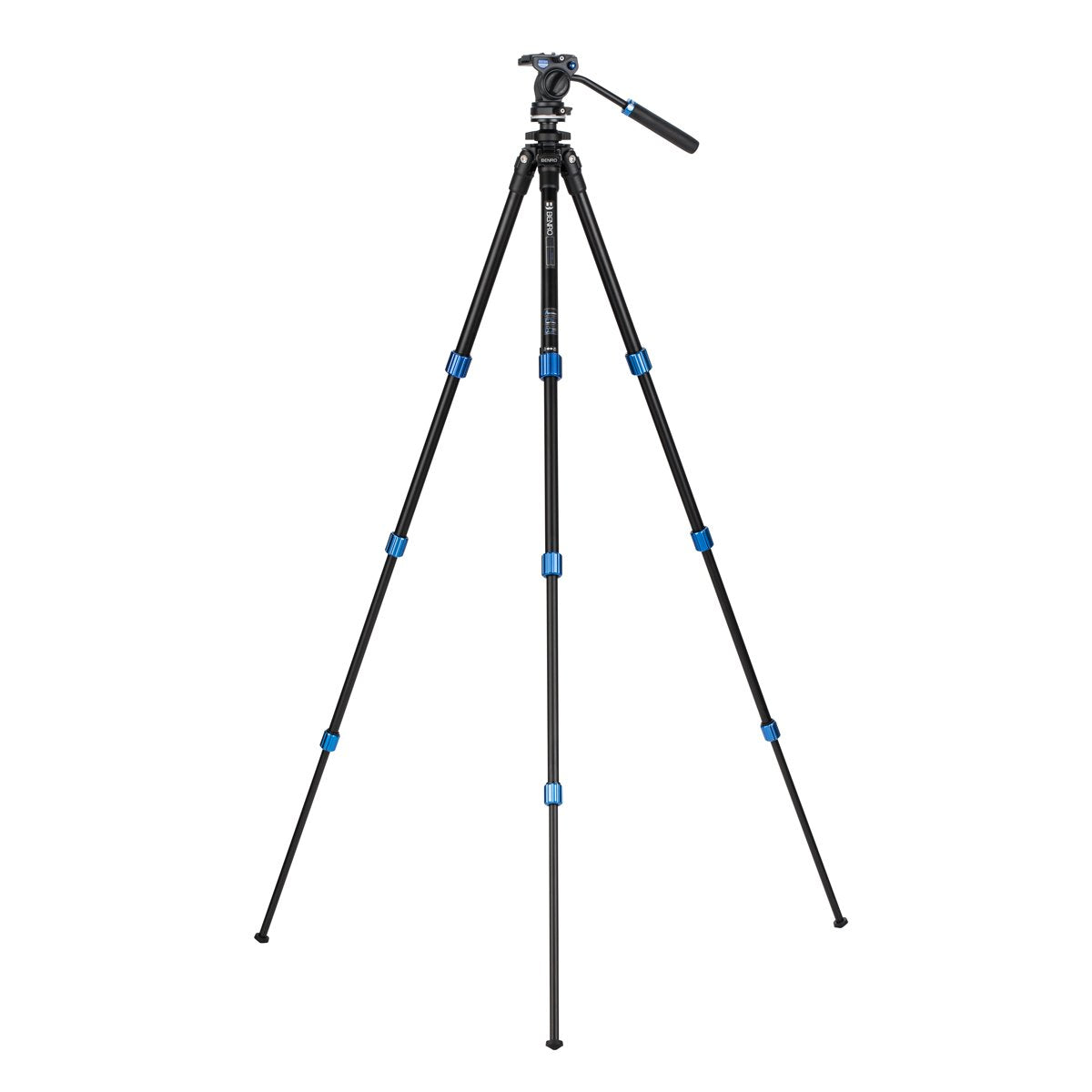 Benro TSL08AS2CSH SLIM Aluminum Video Tripod Kit with Handle - Professional Camera Stand for DSLR & Mirrorless (Open Box) | Perfect for Vlogging, Travel Photography & Outdoor Shooting