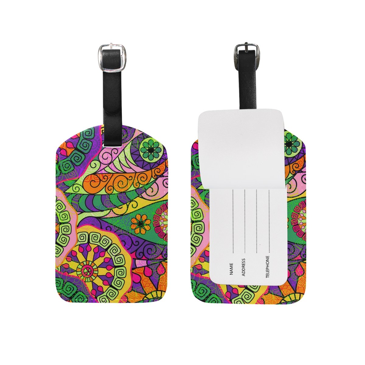 Durable Personalized Luggage Tags for Travel - Waterproof Suitcase ID Labels with Privacy Cover - Perfect for Airports, Cruises & Business Trips