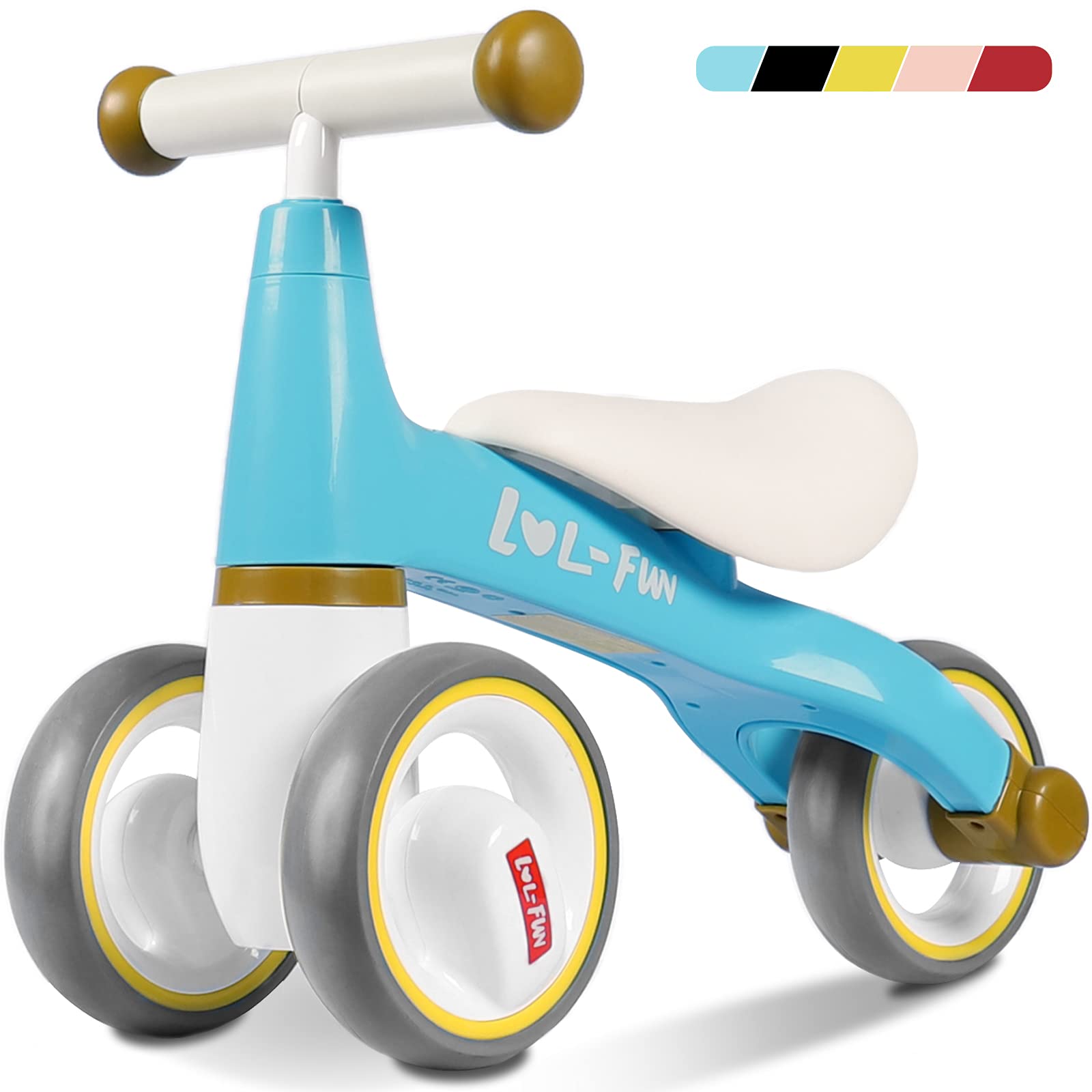 LOL-FUN Baby Balance Bike for 1 Year Old - Toddler Gift & Birthday Present - Indoor/Outdoor Play