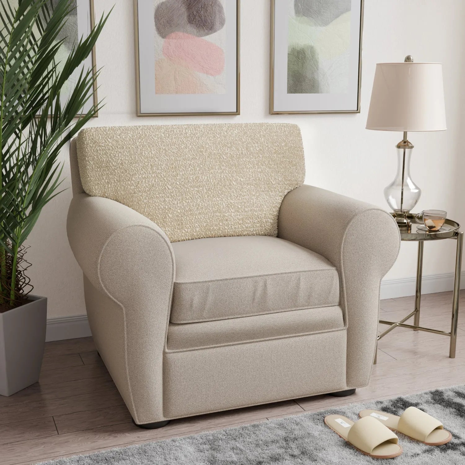 Premium Seat Cushion Cover - Mille Righe Collection | Comfortable & Stylish Home Decor for Sofa, Chair, Office & Car | Washable & Durable Fabric