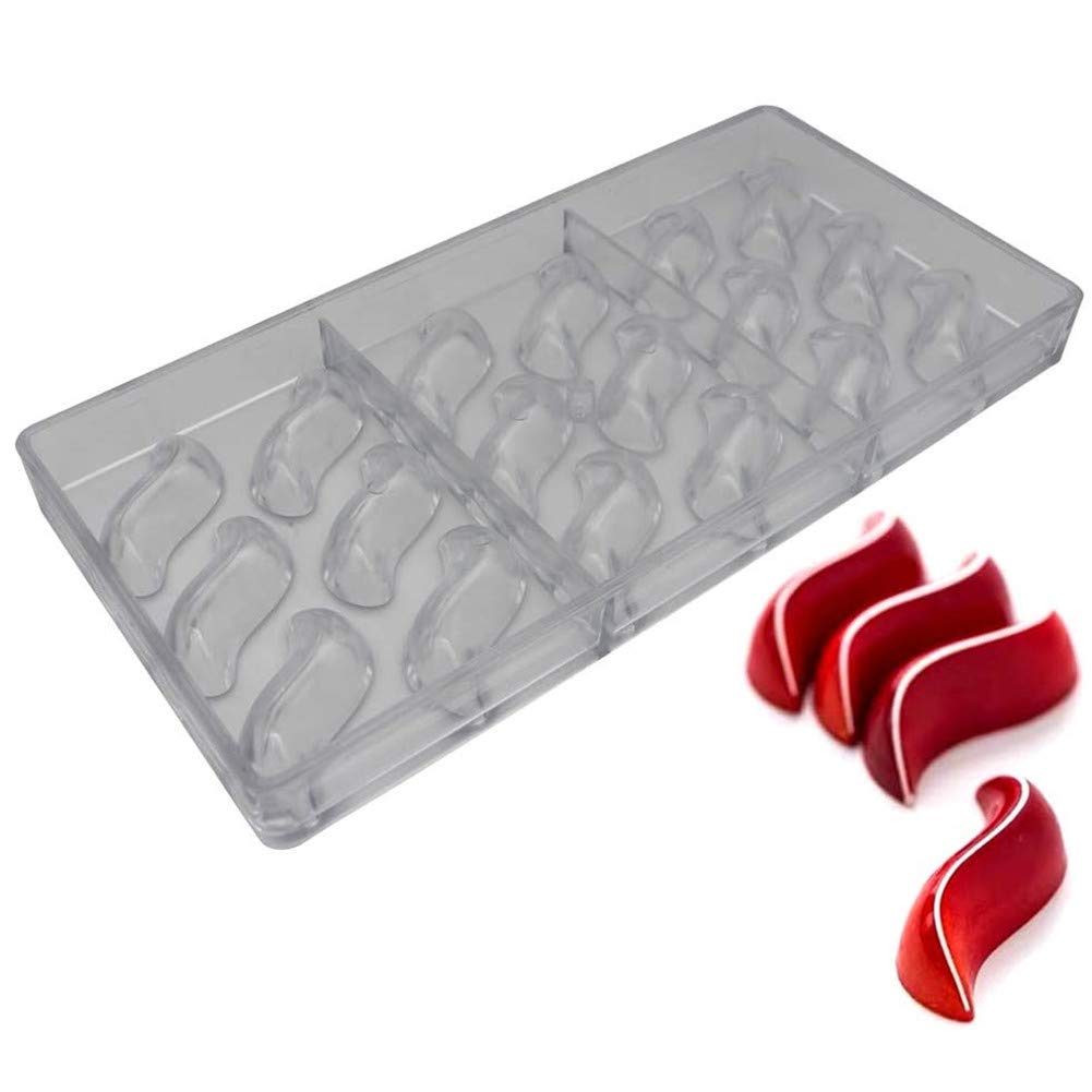 Premium Polycarbonate Chocolate Molds for Baking - Reusable Candy & Dessert Molds for Valentine's Day, Christmas, Birthday Parties & Home Baking
