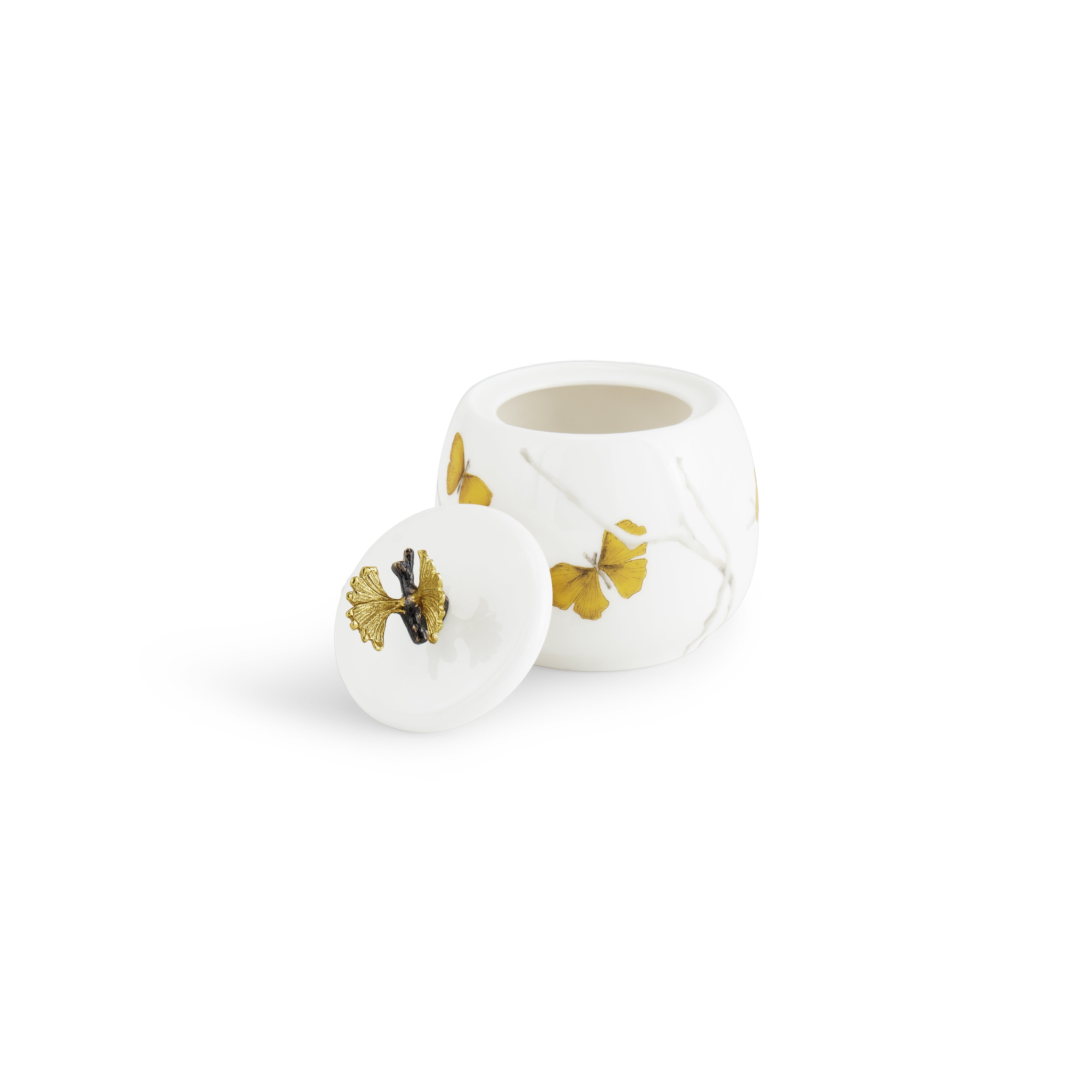 Elegant Butterfly Ginkgo Porcelain Tea Set - 16-Piece Handcrafted Floral Tea Service for Afternoon Tea, Gift & Home Decor - Perfect for Tea Parties, Bridal Showers & Chinese Tea Ceremonies