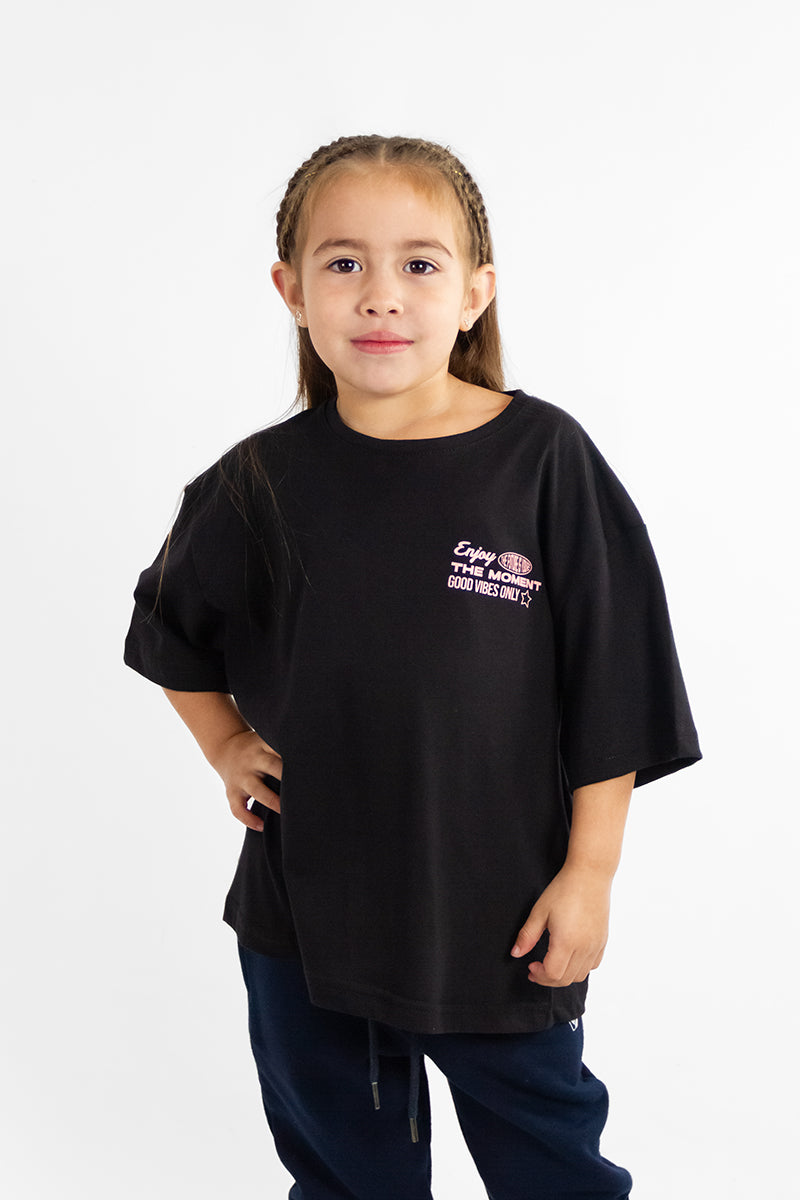 Remera Kids Organic Cotton Box Fit Tee 615L.5 - Soft Comfortable T-Shirt for Boys & Girls - Perfect for School, Playdates & Everyday Wear