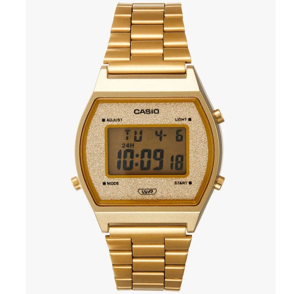 CASIO B640WGG-9DF Vintage Digital Gold Watch for Men & Women - Retro Style, Water Resistant - Perfect for Casual Wear, Office & Everyday Use