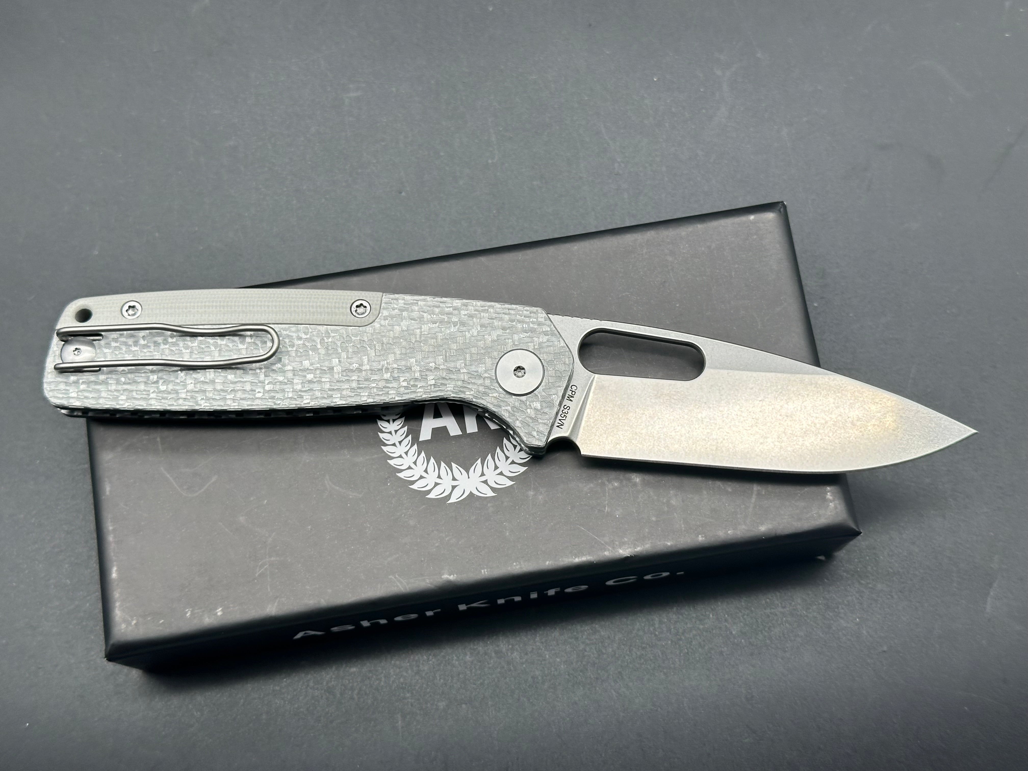 Asher Spiro Silver SS Pocket Knife - 3.2