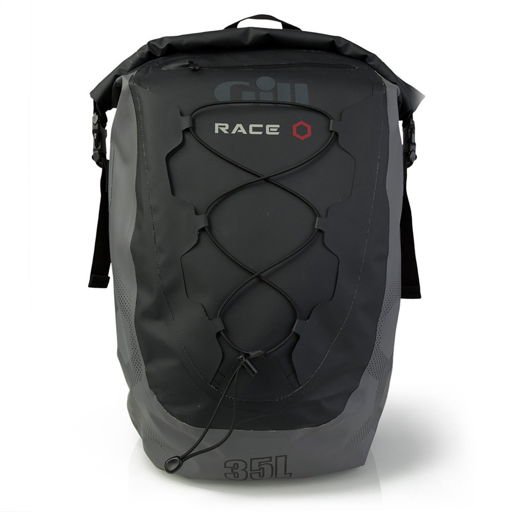 Gill Race Team 35L Waterproof Backpack - Graphite Color | Lightweight Dry Bag for Kayaking, Hiking, Camping & Outdoor Sports
