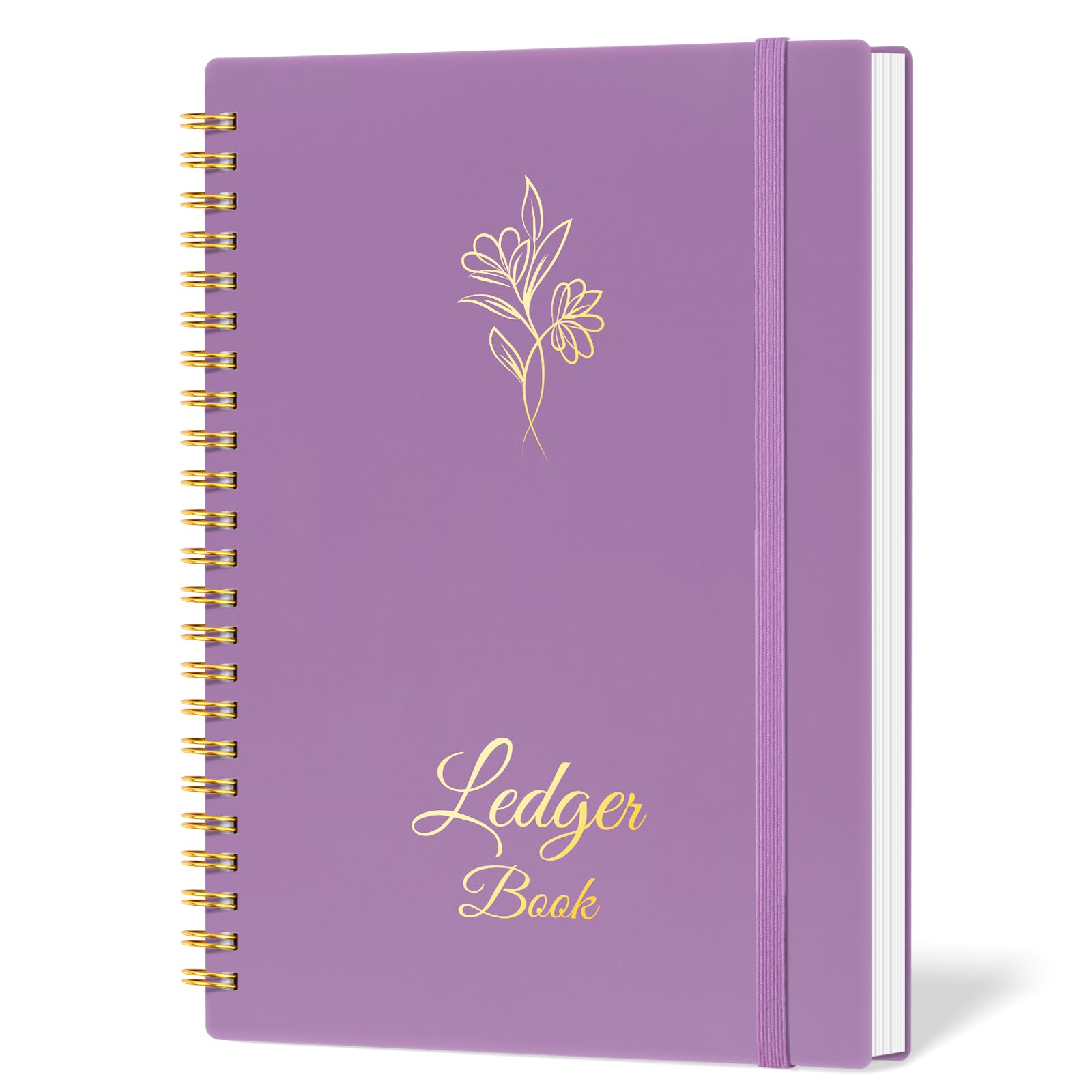 Small Business Accounting Ledger Book - Expense Tracker Notebook for Bookkeeping, Personal & Family Budget - Income & Expense Log Book - 8.4