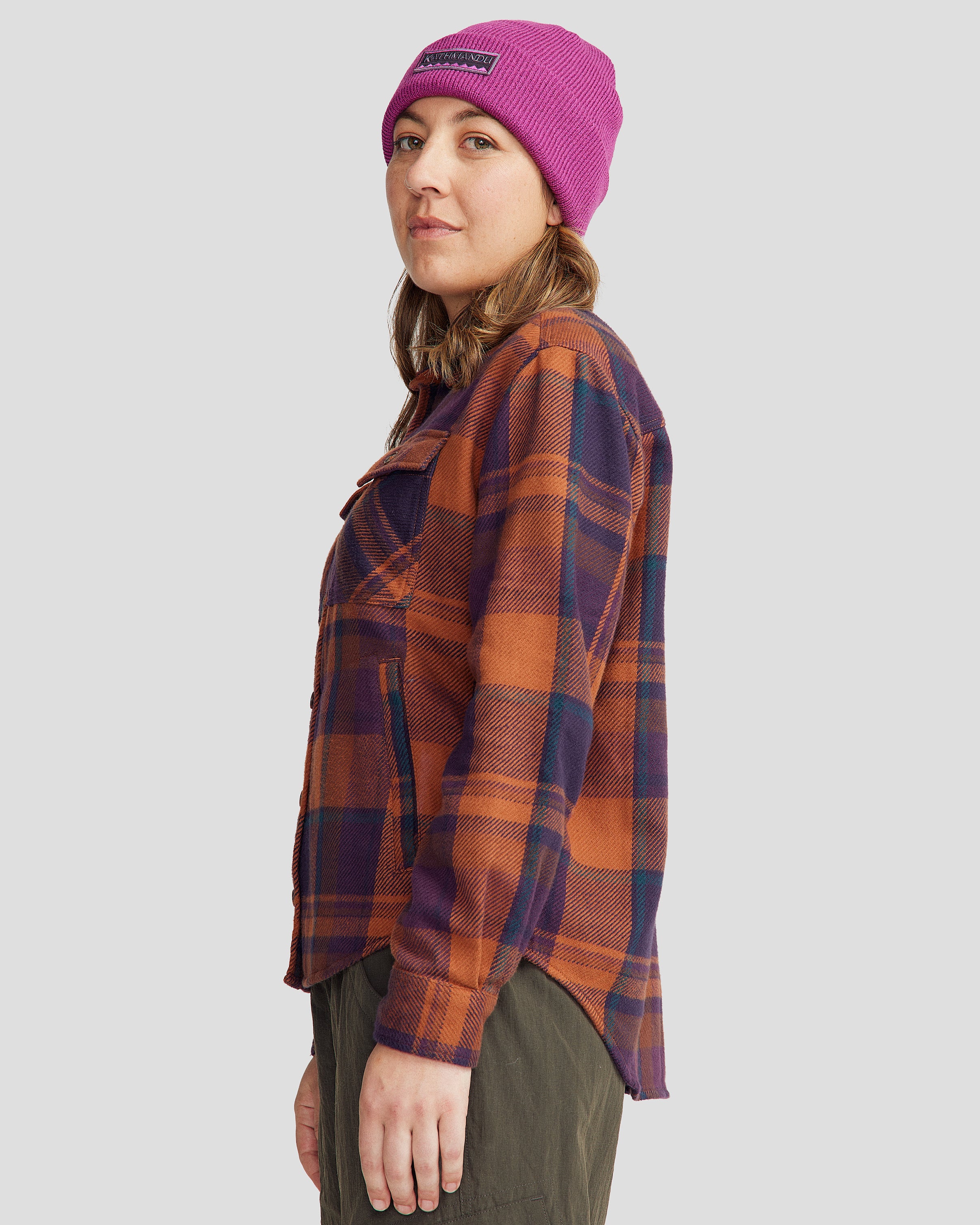 Women's Huntly Long Sleeve Plaid Shirt - Soft Flannel Button Down Top for Outdoor Adventures & Cozy Cabin Wear