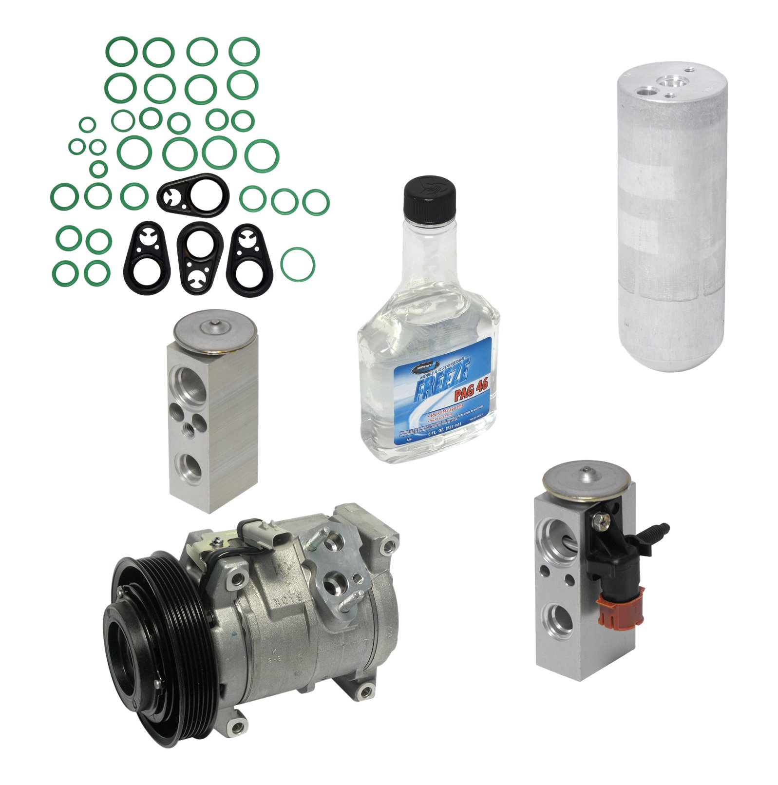 Universal Air Conditioner KT 1825 A/C Compressor & Component Kit - Replacement Parts for Car AC Repair & Maintenance | Perfect for DIY Mechanics & Auto Shops