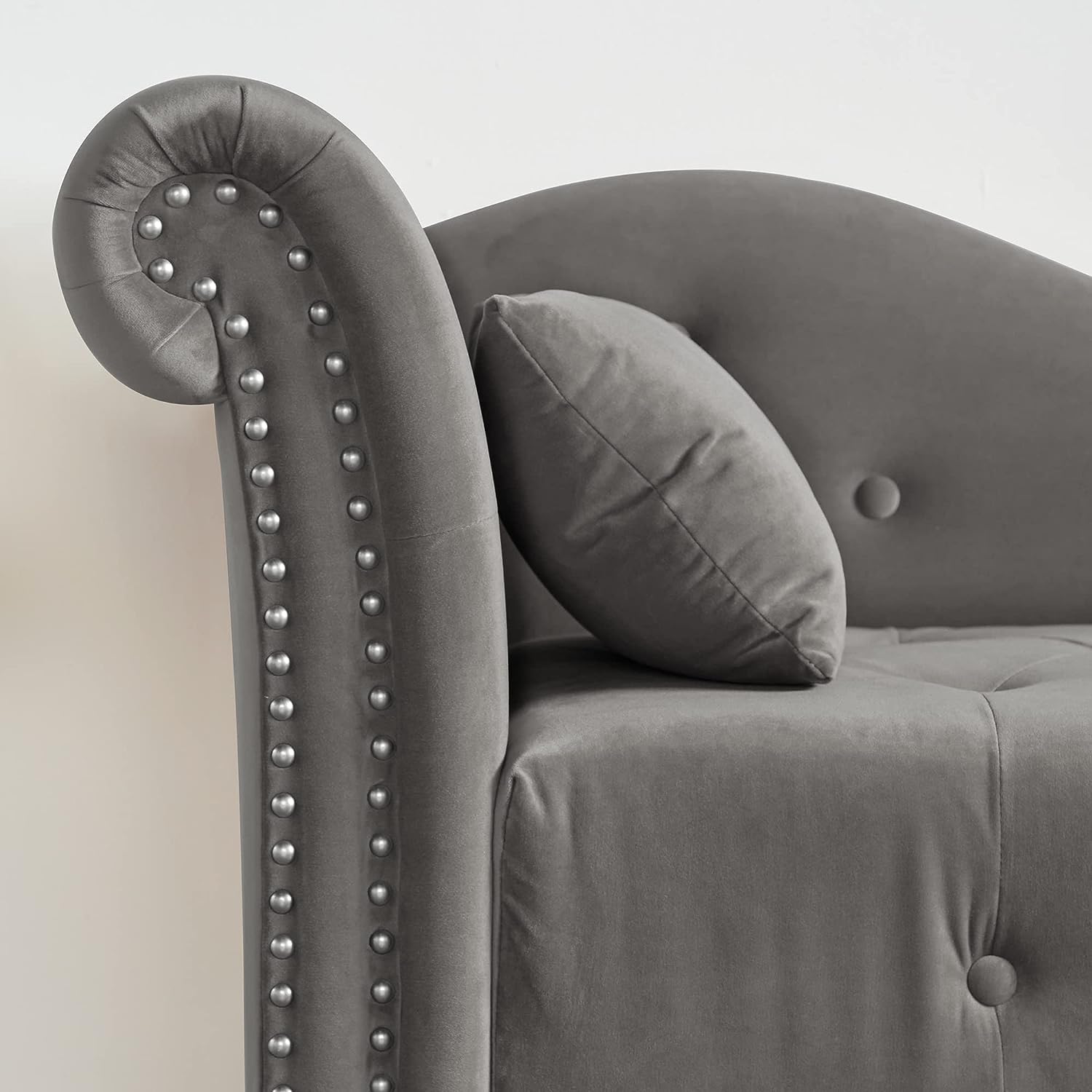 Anwick Tufted Fabric Chaise Lounge - Modern Upholstered Recliner Chair for Living Room & Bedroom | Sleeper Sofa for Relaxing, Reading & Napping