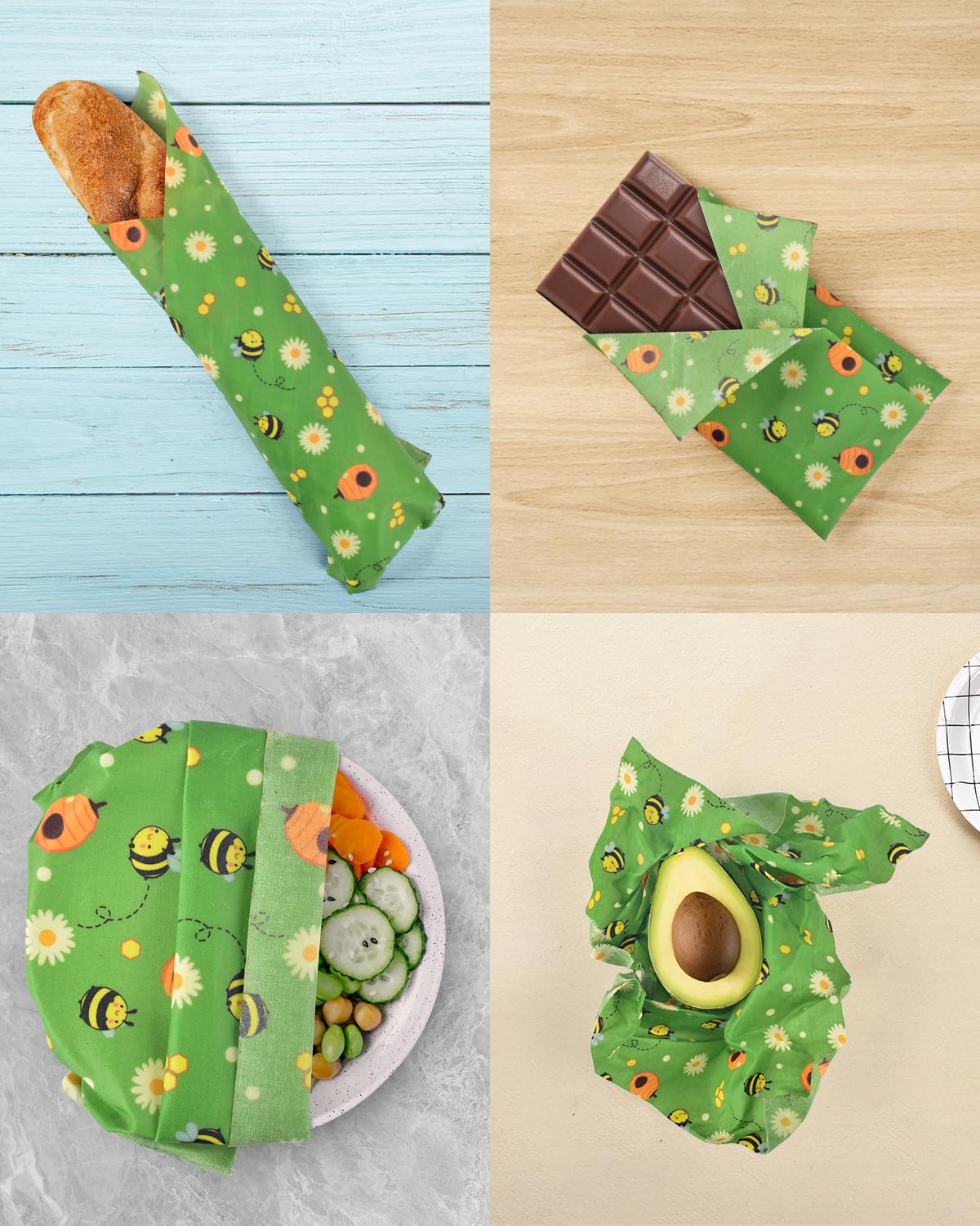 Organic Beeswax Food Wraps 1 Meter Roll (13