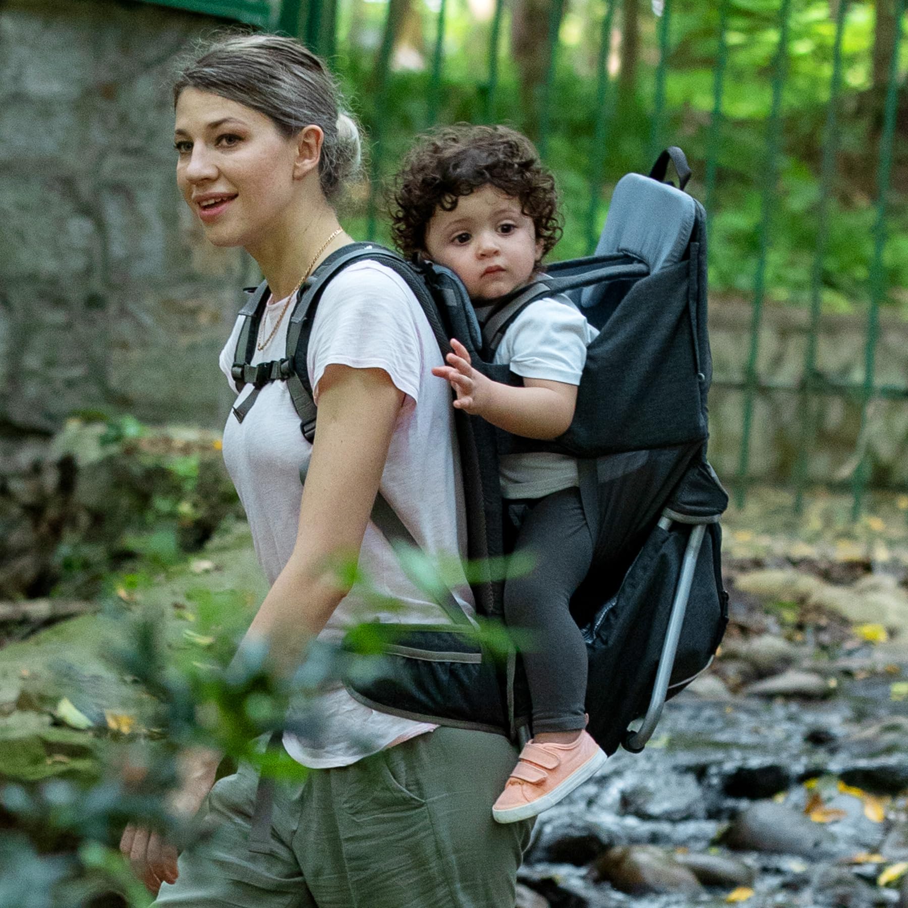 Lightweight Baby Backpack Carrier for Women & Men - Ergonomic Toddler Hiking Carrier with Large Storage Space, Comfortable Infant Carrier Backpack - Perfect for Outdoor Adventures, Travel & Daily Use