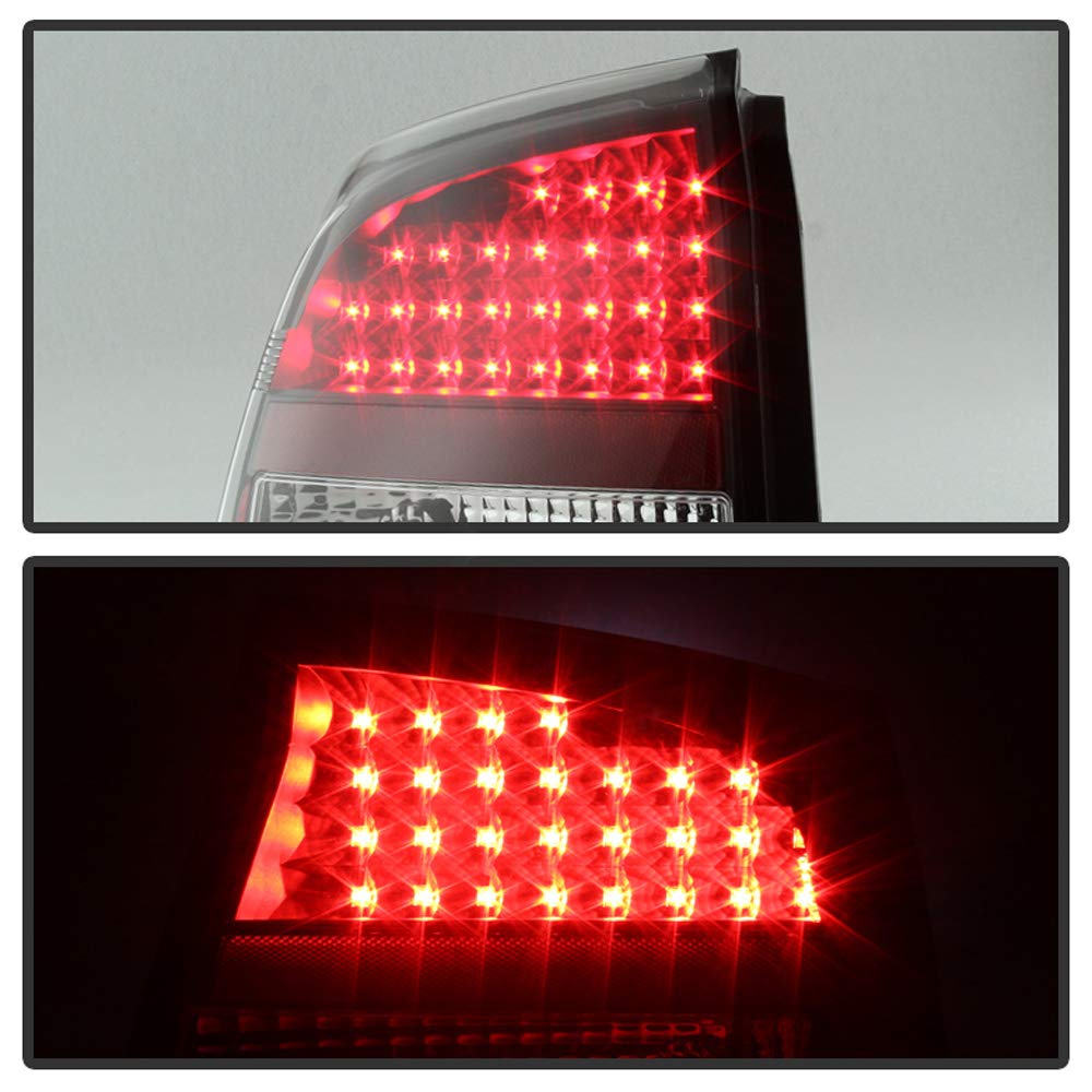ACANII LED Tail Lights Brake Lamps Set for 2006-2008 Dodge Charger - Black Housing, Driver & Passenger Side Assembly - Upgrade Your Car's Style & Safety for Night Driving
