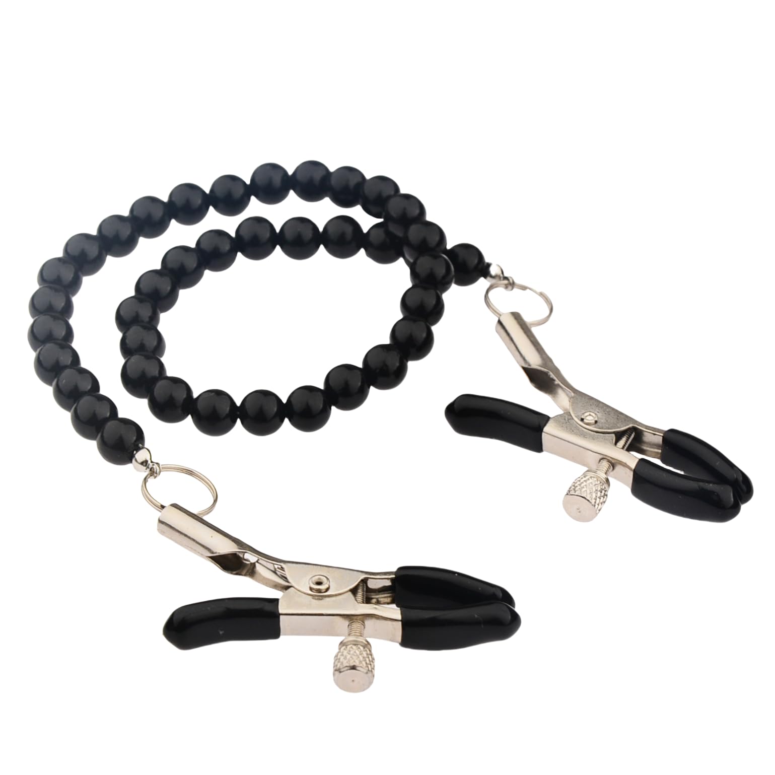 2pcs Adjustable Pressure Pearl Body Chains Necklace - 316L Stainless Steel Non-Piercing Body Clips for Women & Men | Perfect for Music Festivals, Beach Parties, and Boho Fashion Accessories
