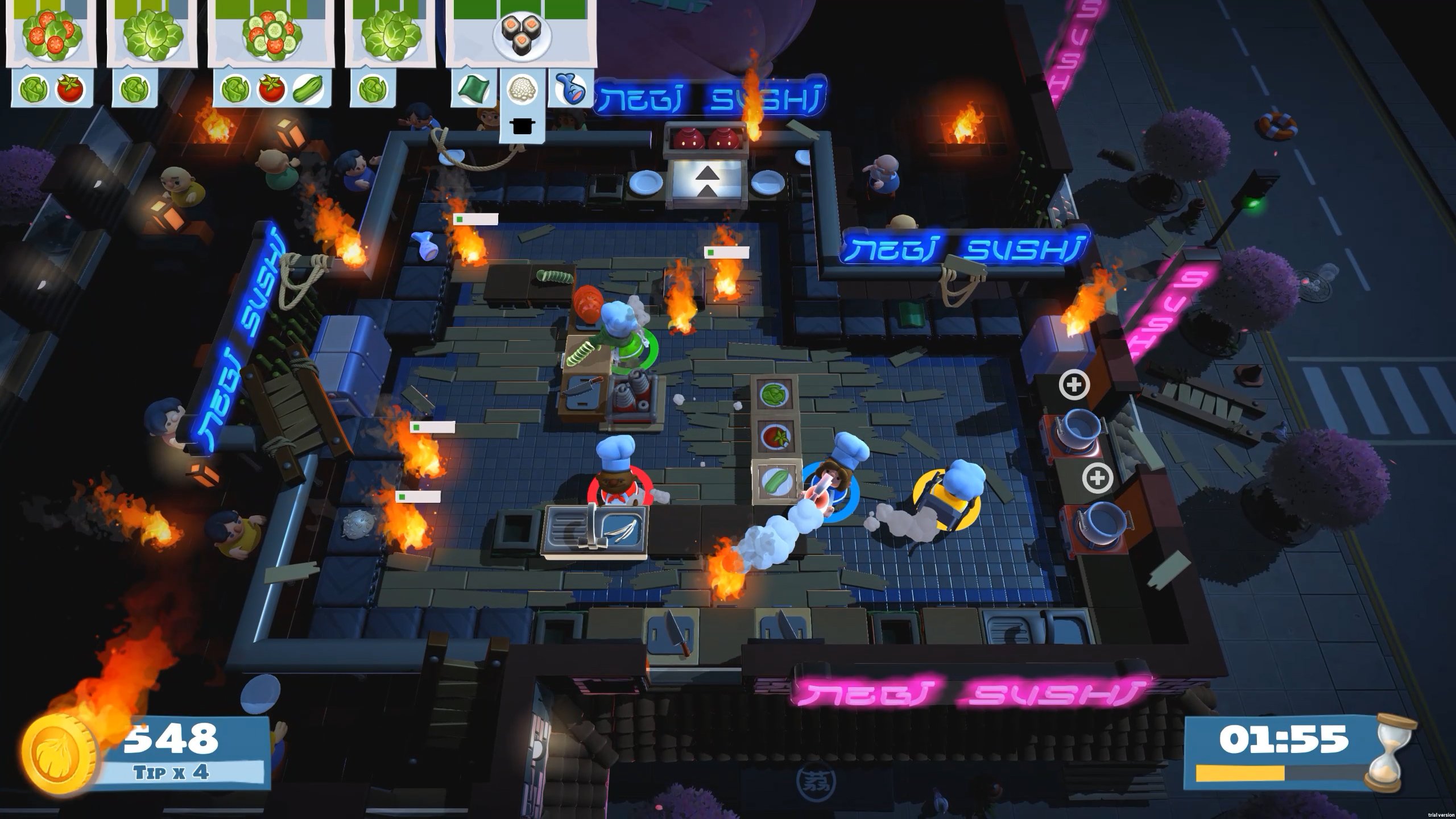 Overcooked! & Overcooked! 2 Bundle for Nintendo Switch - Fun Multiplayer Cooking Game for Parties & Family Game Nights
