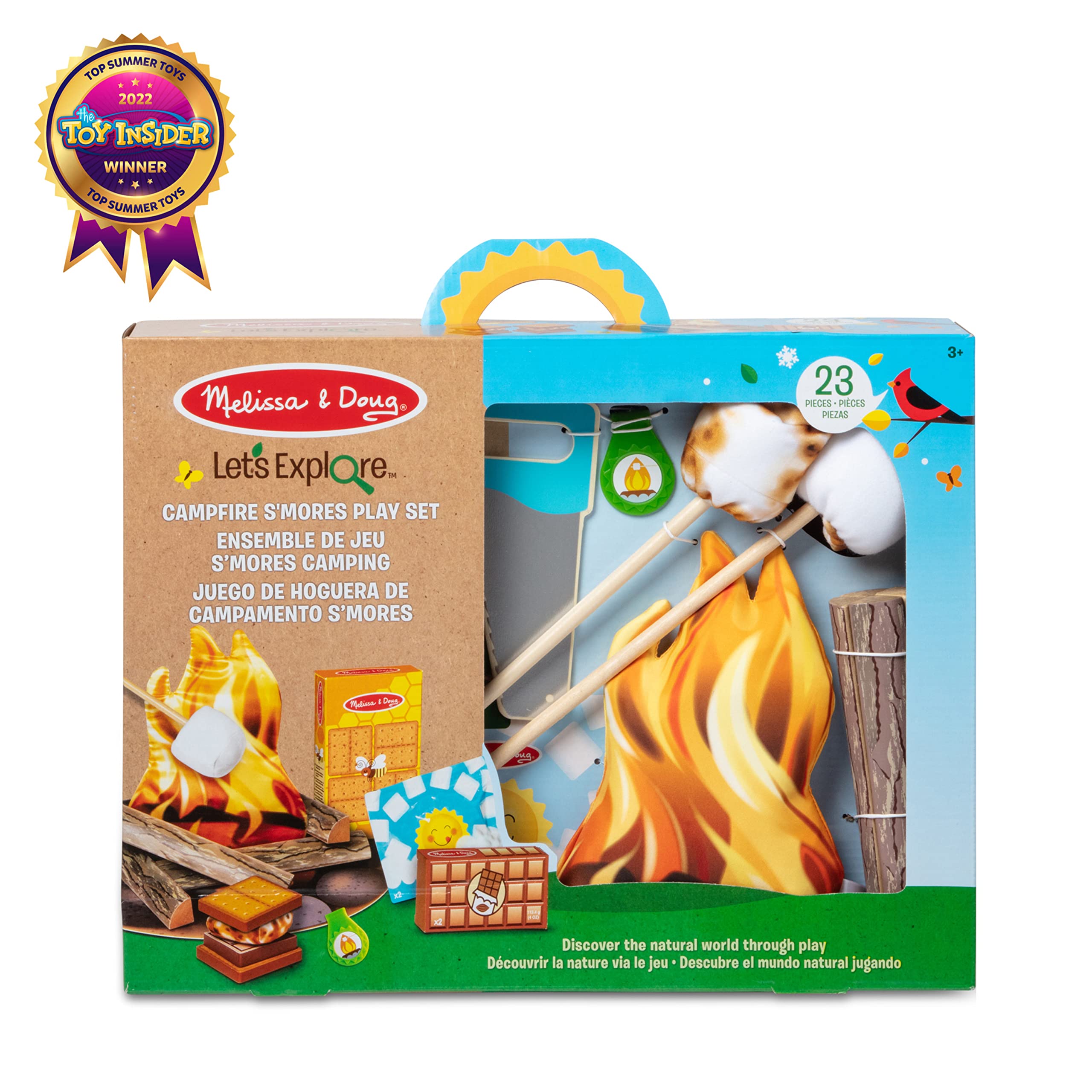 Melissa & Doug Let's Explore Campfire S'Mores Play Set - Pretend Play Toy for Kids Ages 3+ | Outdoor Camping & Indoor Imaginative Play