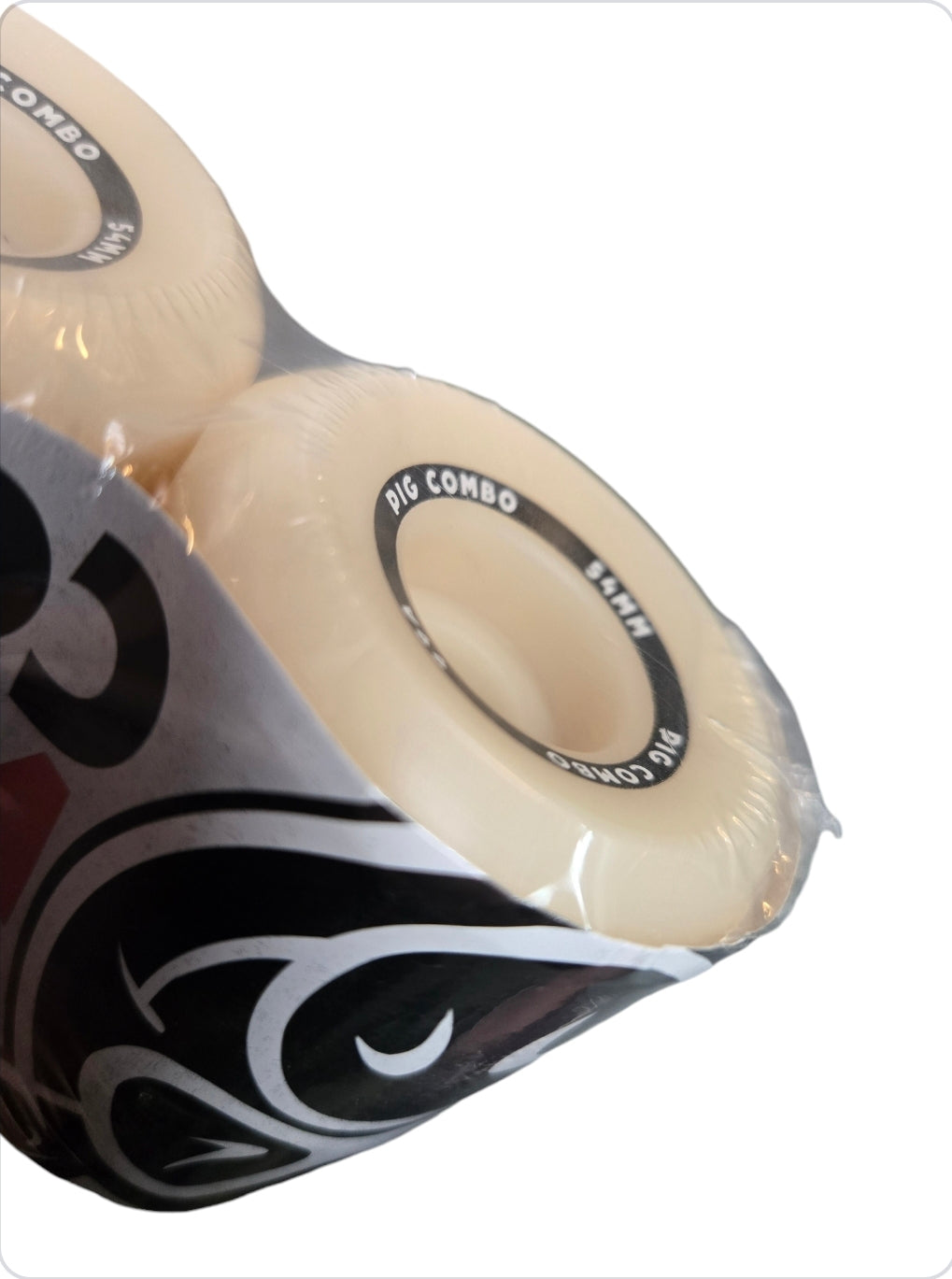 Premium 54mm 99a Pig Wheels Combos - High-Performance Skateboard Wheels for Street & Park Skating - Natural Color for Style & Durability