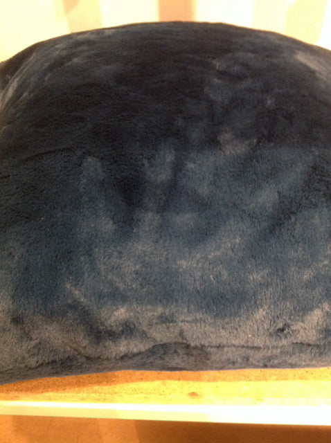 Rachel Zoe Blue Faux Fur Pillow 18