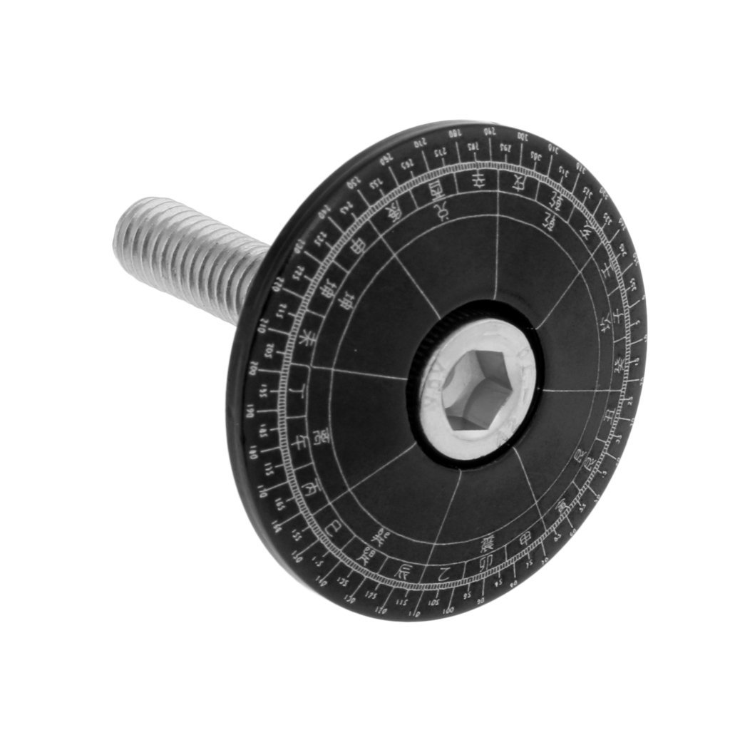 Premium Aluminum Alloy Mountain Bike Stem Top Cap Cover - 28.6mm Black Headset Screws for Road & MTB Cycling | Durable Upgrade for Trail Riding & Commuting