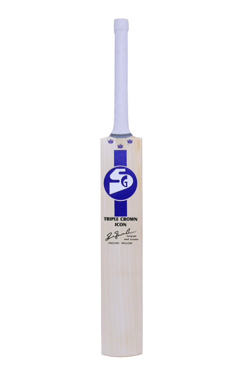 Premium SG Triple Crown Icon English Willow Cricket Bat - Professional Grade for Matches & Training | Perfect for Club, League & Tournament Play