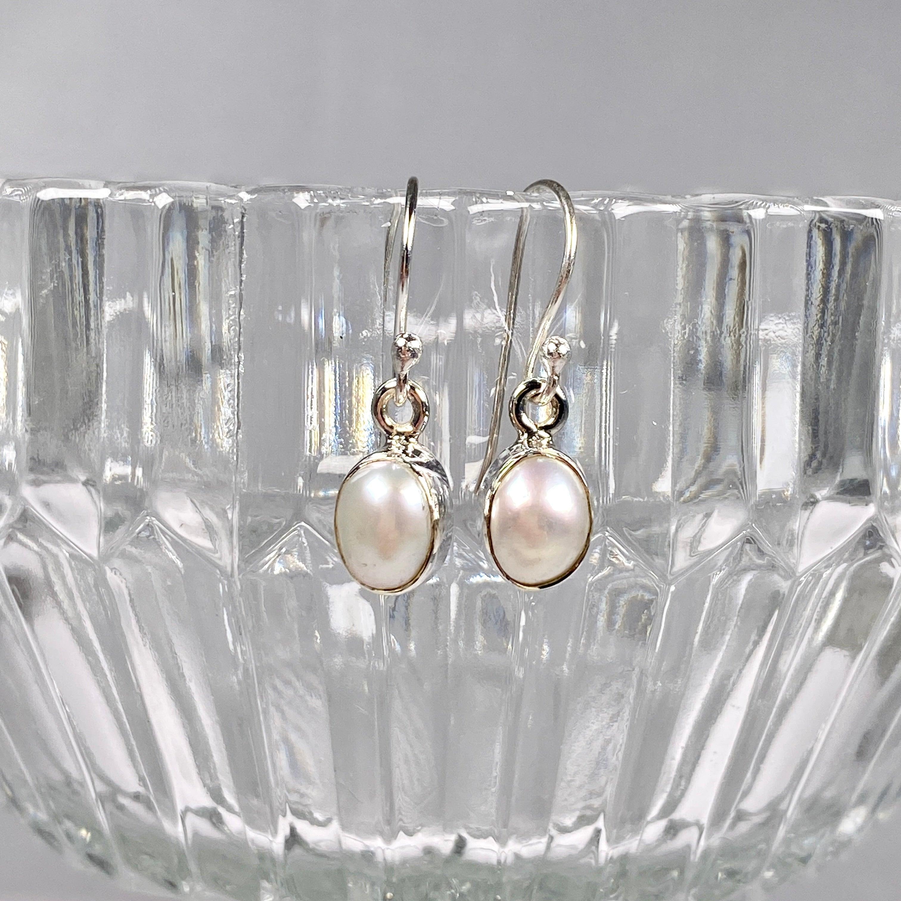 Elegant Pearl Petite Oval Earrings R2363 PLO - Perfect for Weddings, Parties & Everyday Wear