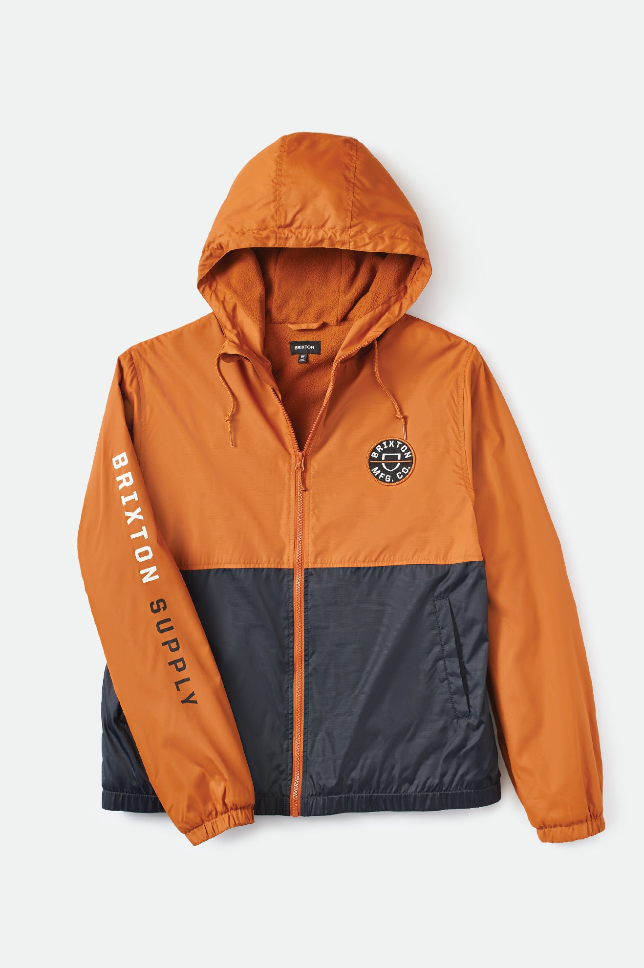 Claxton Crest Lined Hood Jacket for Men - Warm Caramel & Black Winter Coat - Perfect for Outdoor Activities, Hiking, and Casual Wear