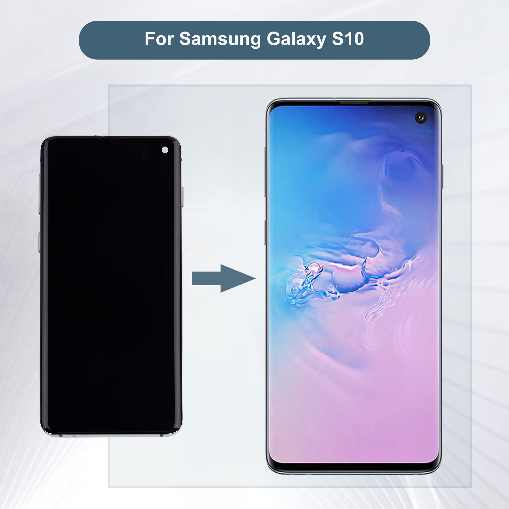 Original AMOLED Display for Samsung Galaxy S10 SM-G973U/SM-G973W - 6.1