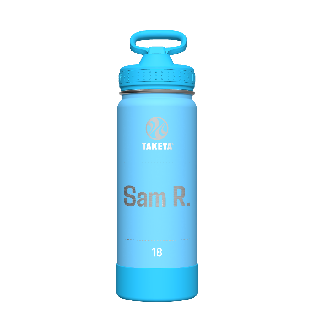 Glow in The Dark Water Bottle with Straw Lid for Active Kids - Customized Name - Perfect for School, Sports & Outdoor Adventures