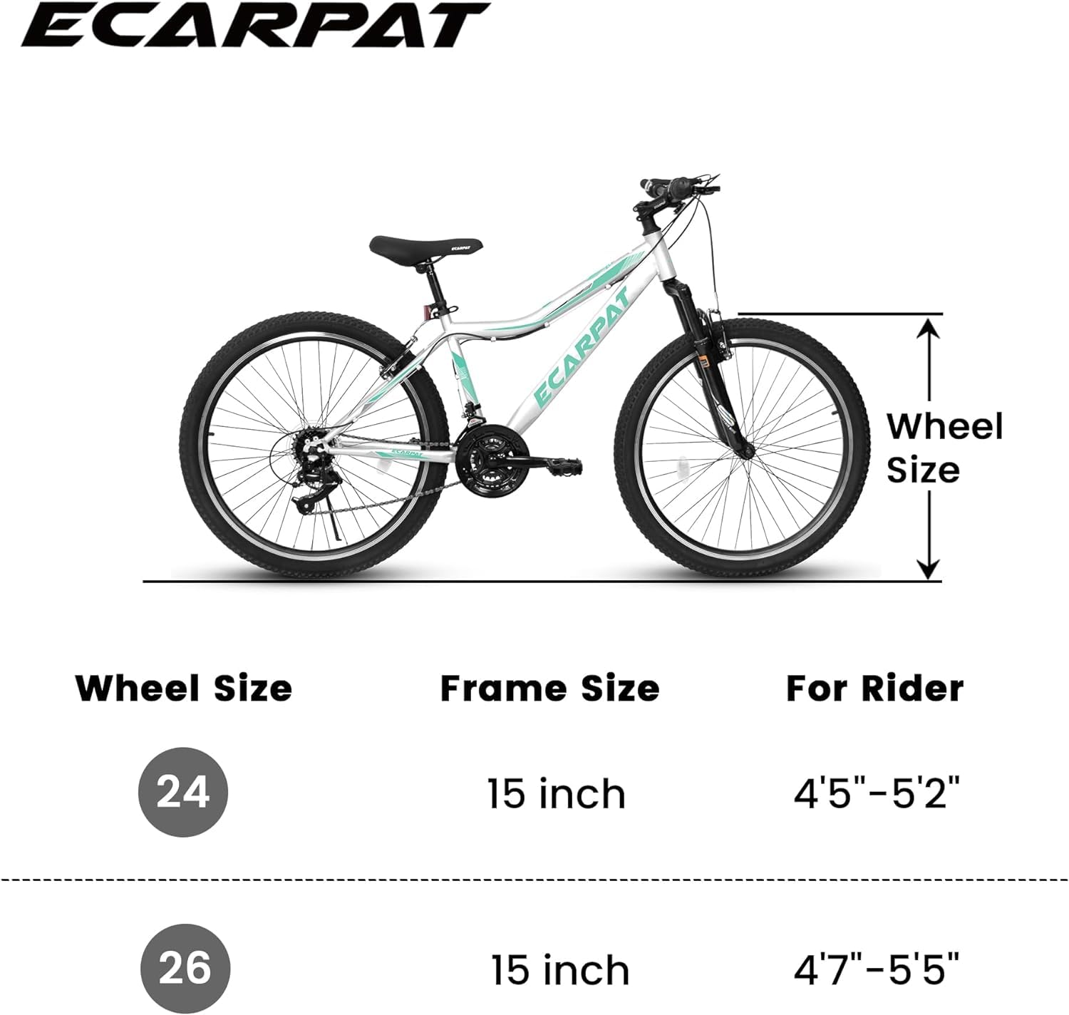 **24/26/27.5 Inch Full Suspension Mountain Bike for Men & Women - 21-Speed Aluminum/Steel Frame - Perfect for Commuting, Trail Riding & Off-Road Adventures**