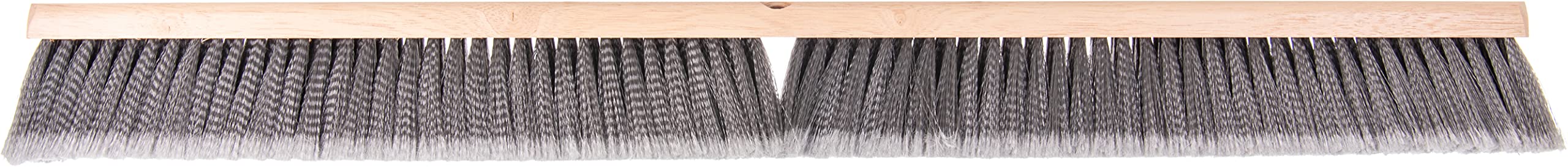 SPARTA Flo-Pac Plastic Flagged Sweep Floor Broom - 36 Inch Gray Industrial Broom for Cleaning Warehouses, Garages & Driveways (Pack of 6) - Heavy Duty Commercial Cleaning Tool for Dust, Debris & Large Areas