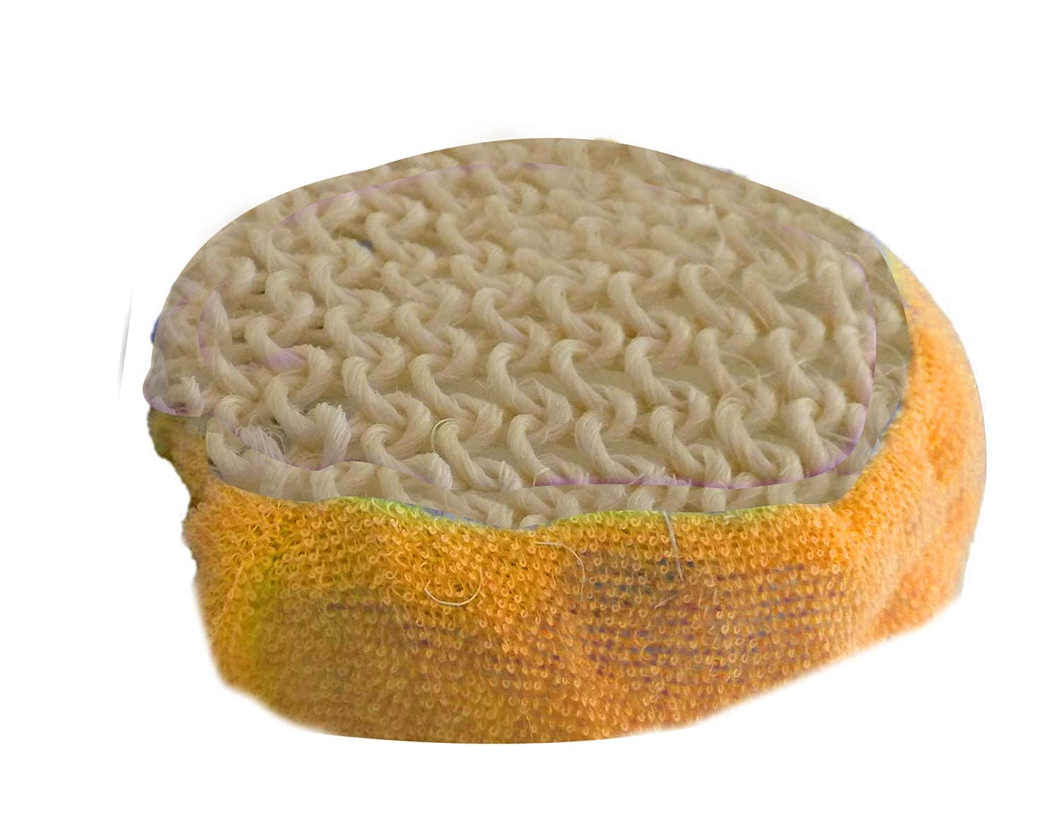 Exfoliating Bath Sponge for Dead Skin Removal - 2 Pack Body Scrubber for Smooth Skin | Shower & Spa Use
