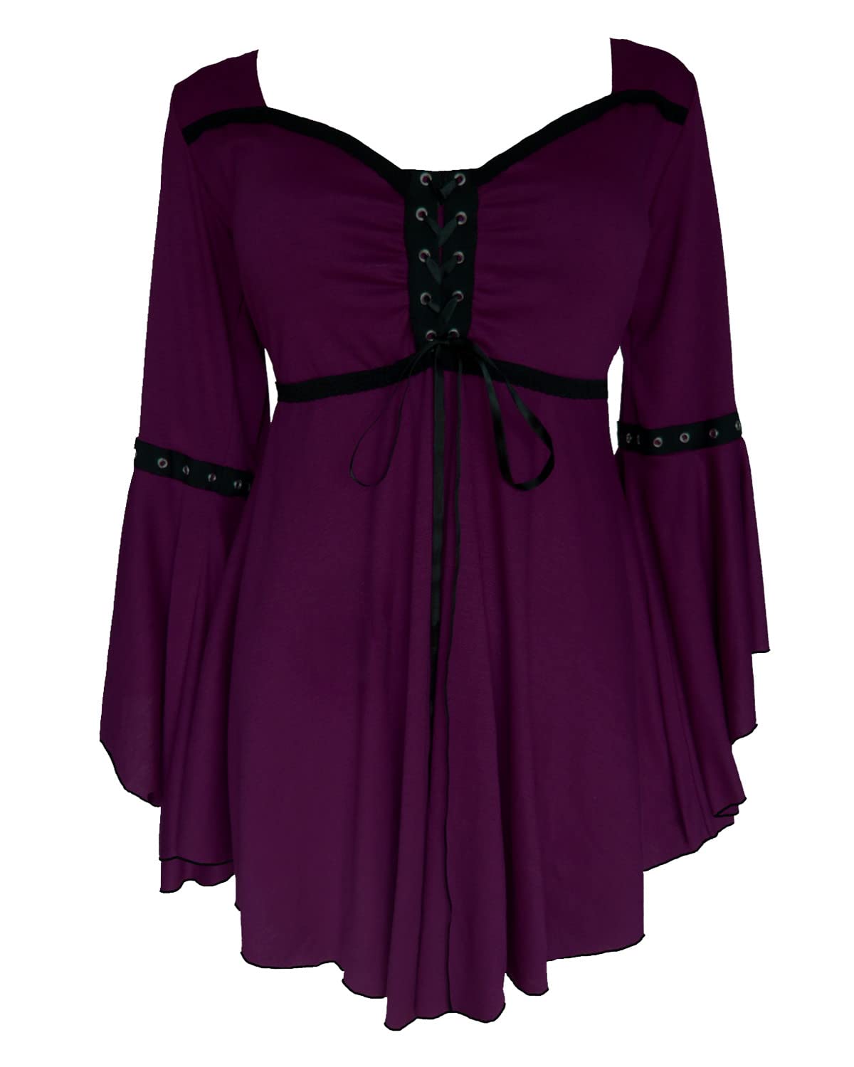 Dare to Wear Ophelia Corset Top - Victorian Gothic Medieval Women's Peasant Blouse for Halloween, Cosplay & Renaissance Festivals | Perfect for LARP, Steampunk Outfits & Theatrical Performances