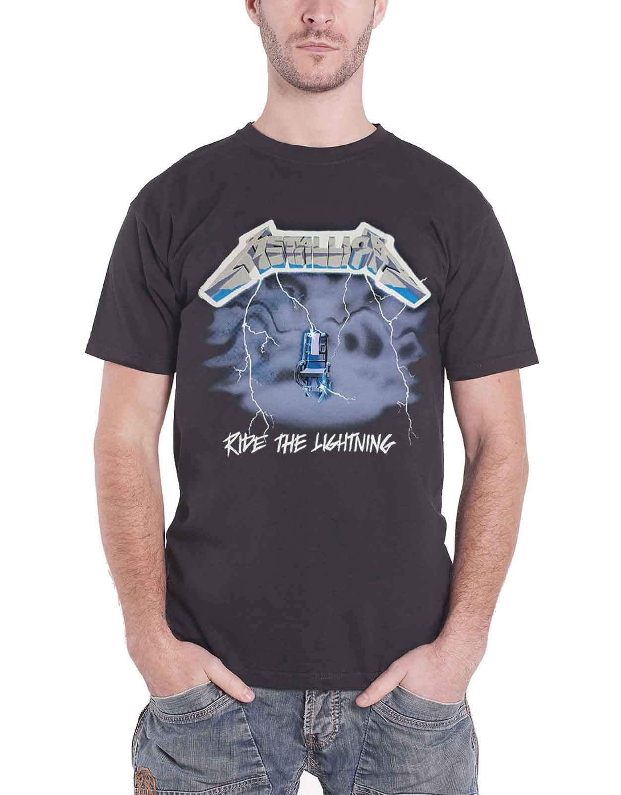Metallica 'Ride The Lightning' Official Band T-Shirt - Vintage Rock Music Tee for Men & Women - Perfect for Concerts, Gifts & Casual Wear