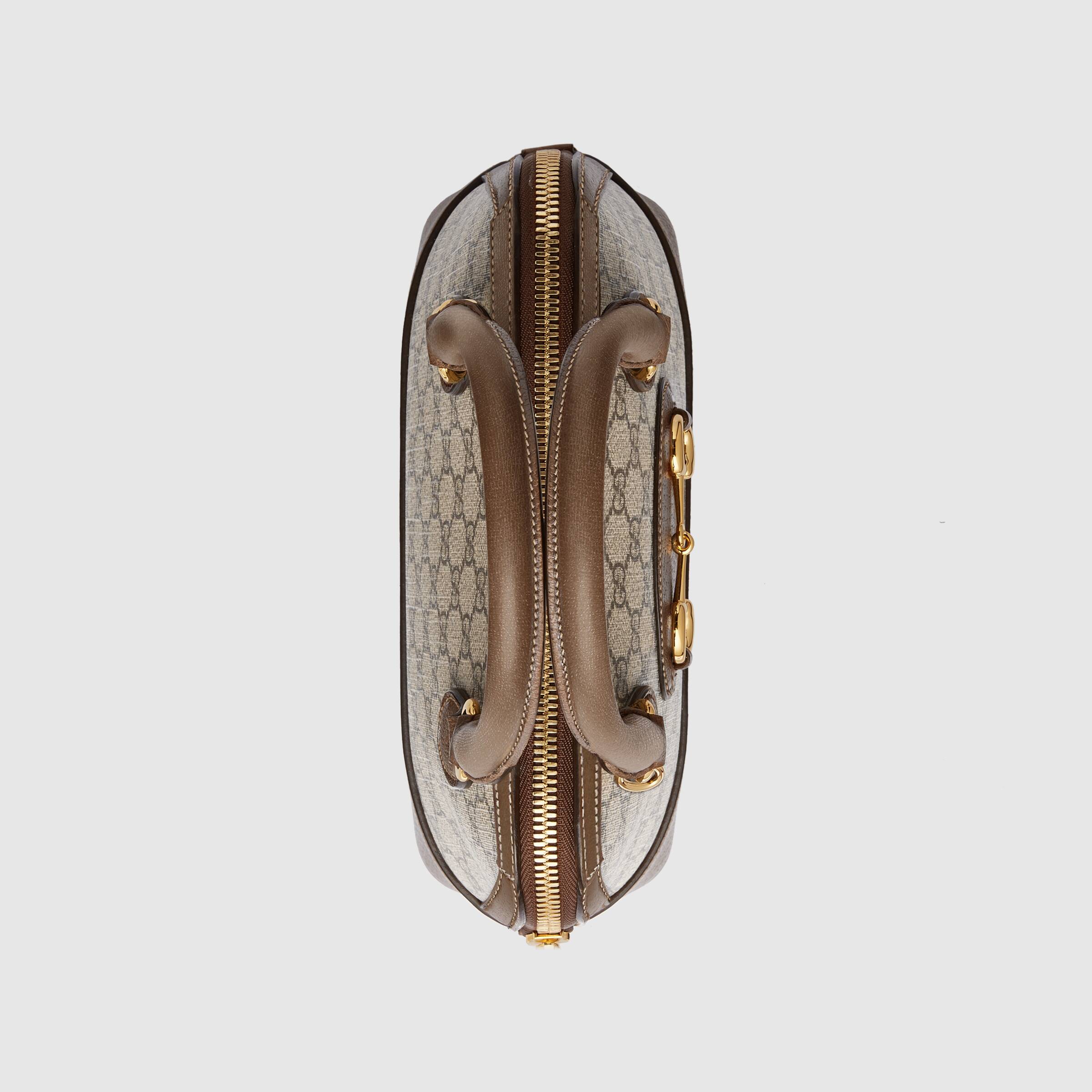 Gucci 1955 Horsebit Small Top Handle Bag GG Supreme - Luxury Designer Crossbody Purse for Women | Perfect for Work, Date Night & Special Occasions