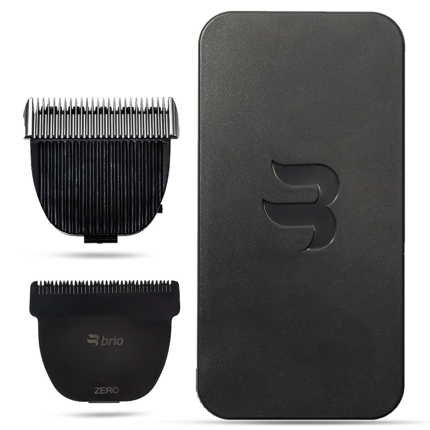 Brio Beardscape V1 & V2 Compatible Replacement Blades - Zero Blade Black, Body Blade & Protective Case Set for Precision Beard Trimming | Perfect for Home Grooming, Travel & Professional Barbers