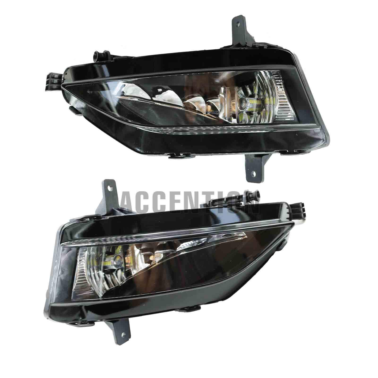 2019-2020 VW Jetta MK7 LED Fog Lights Kit - Front Bumper Fog Lamp with Grille & Wiring Harness | Weatherproof Car Styling Accessories for Night Driving & Bad Weather Conditions