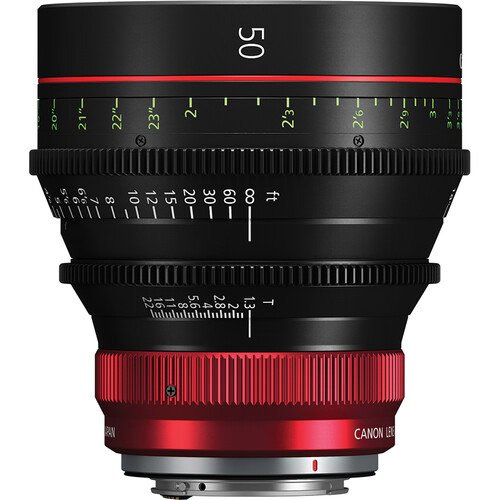 Canon CN-R 50mm T1.3 L F Cinema Prime Lens for RF Mount - Professional Cine Lens for Filmmaking, Videography & Photography - Perfect for Movies, Commercials & Studio Productions