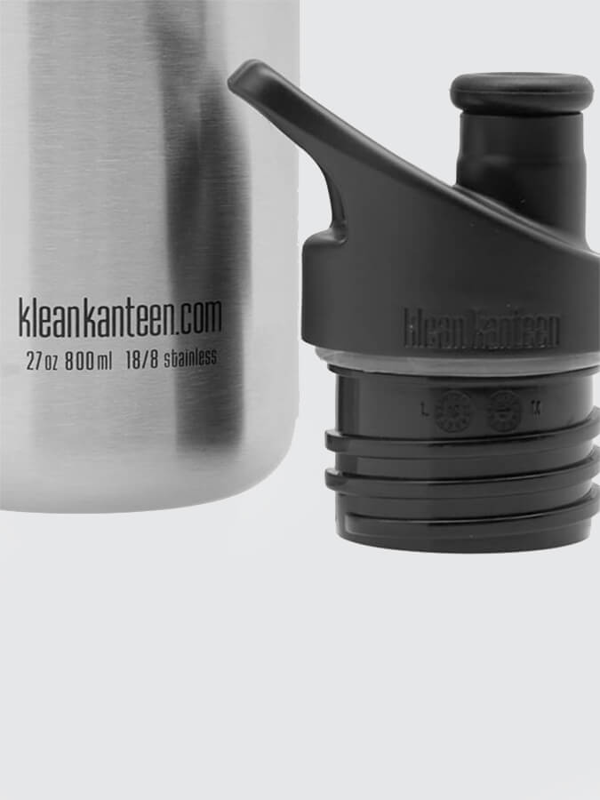 Klean Kanteen 800ml Classic Stainless Steel Water Bottle - Eco-Friendly, Leak-Proof for Hiking, Gym & Everyday Use