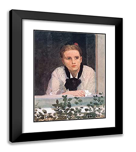 Black Modern Wood Frame with Double Matting