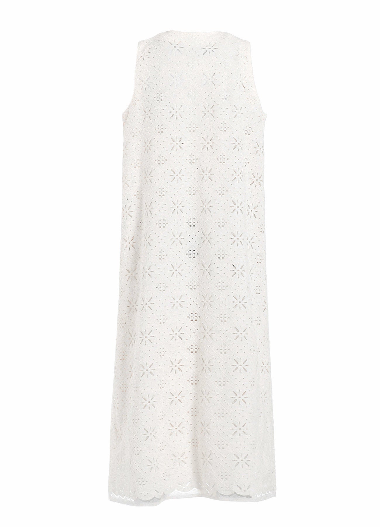 Elegant Cotton Lace Front Open Dress for Women - Summer Boho Chic Maxi Dress for Beach, Wedding & Special Occasions